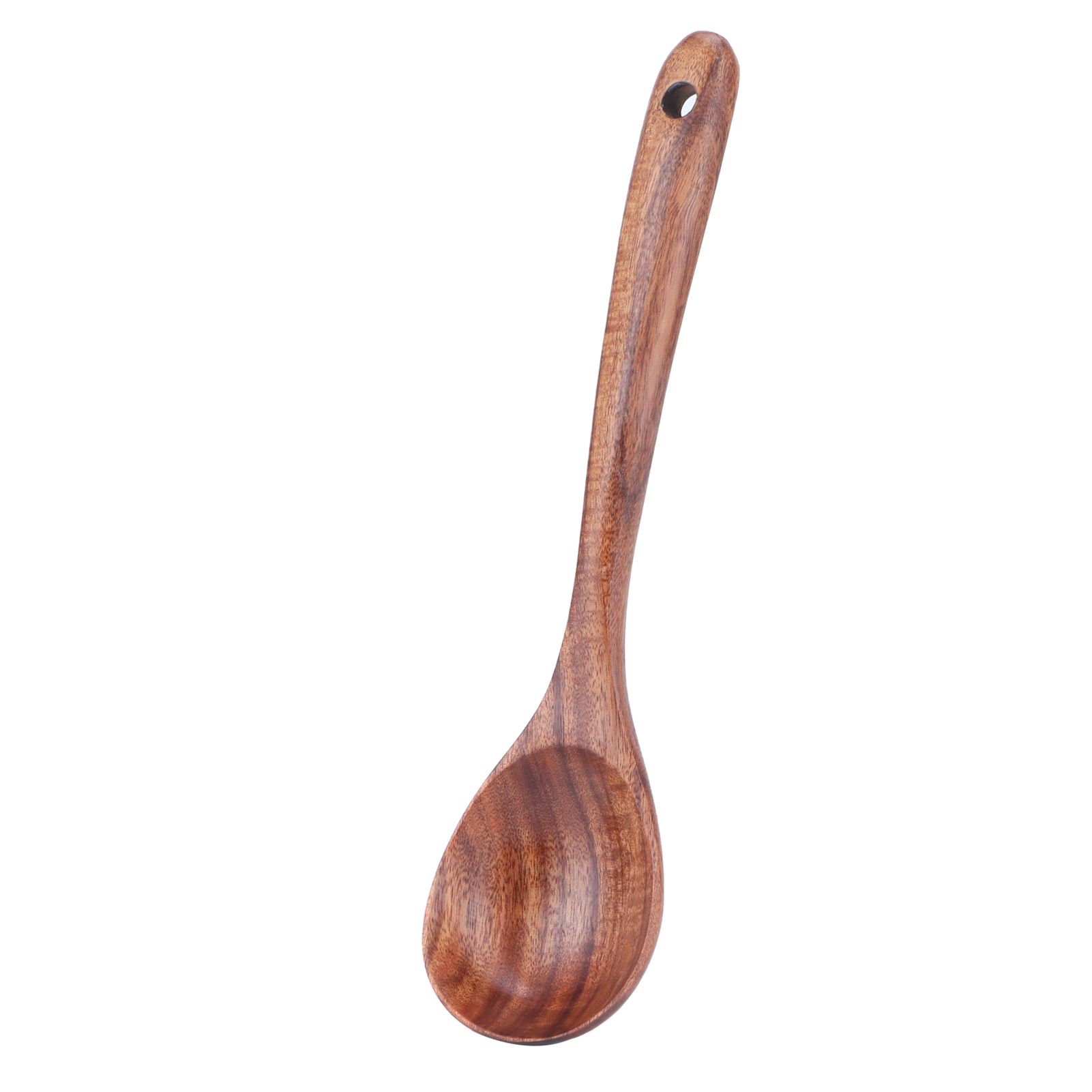 Teak Soup Spoon with Long Handle Food Grade Household Spoon for Home view 4