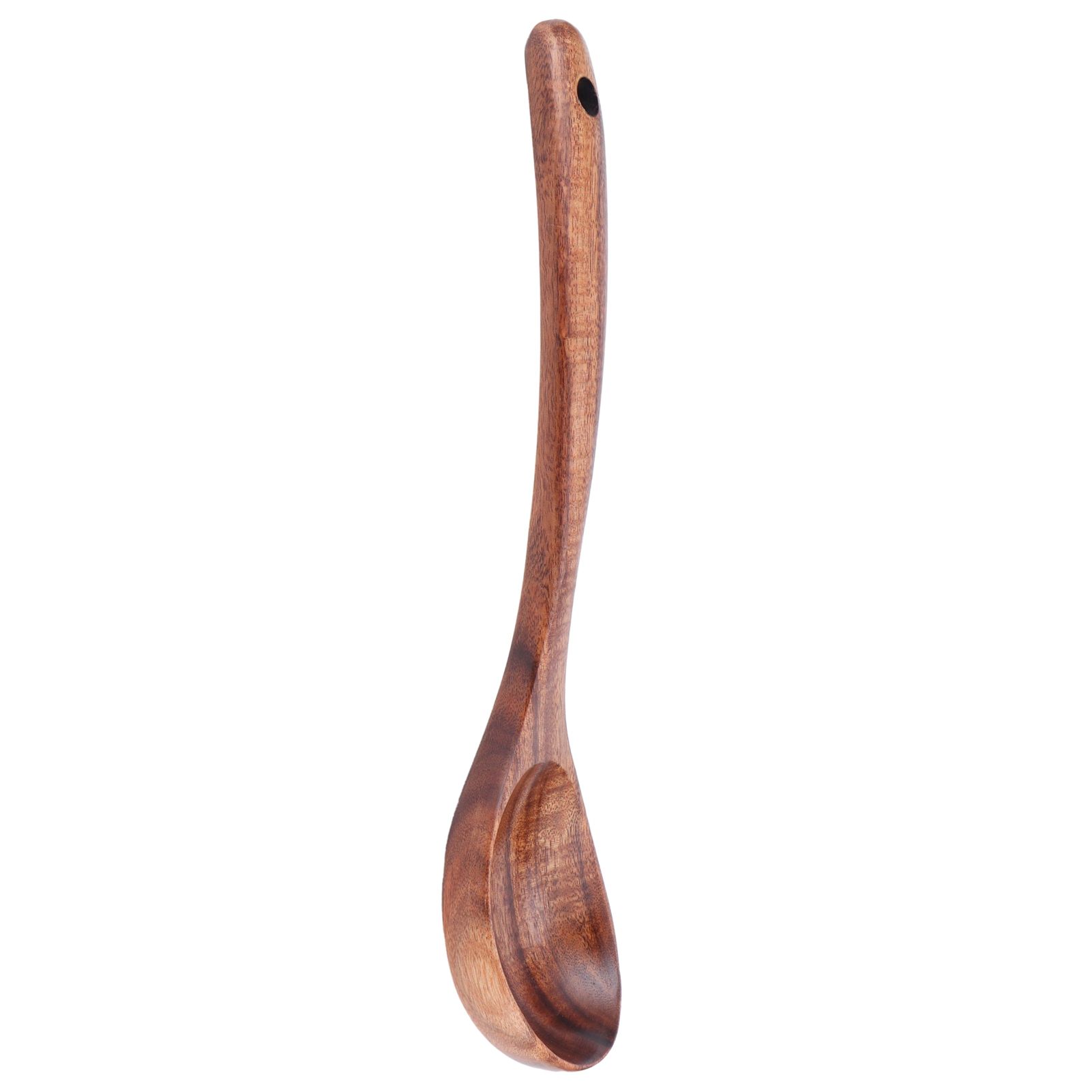 Teak Soup Spoon with Long Handle Food Grade Household Spoon for Home view 5
