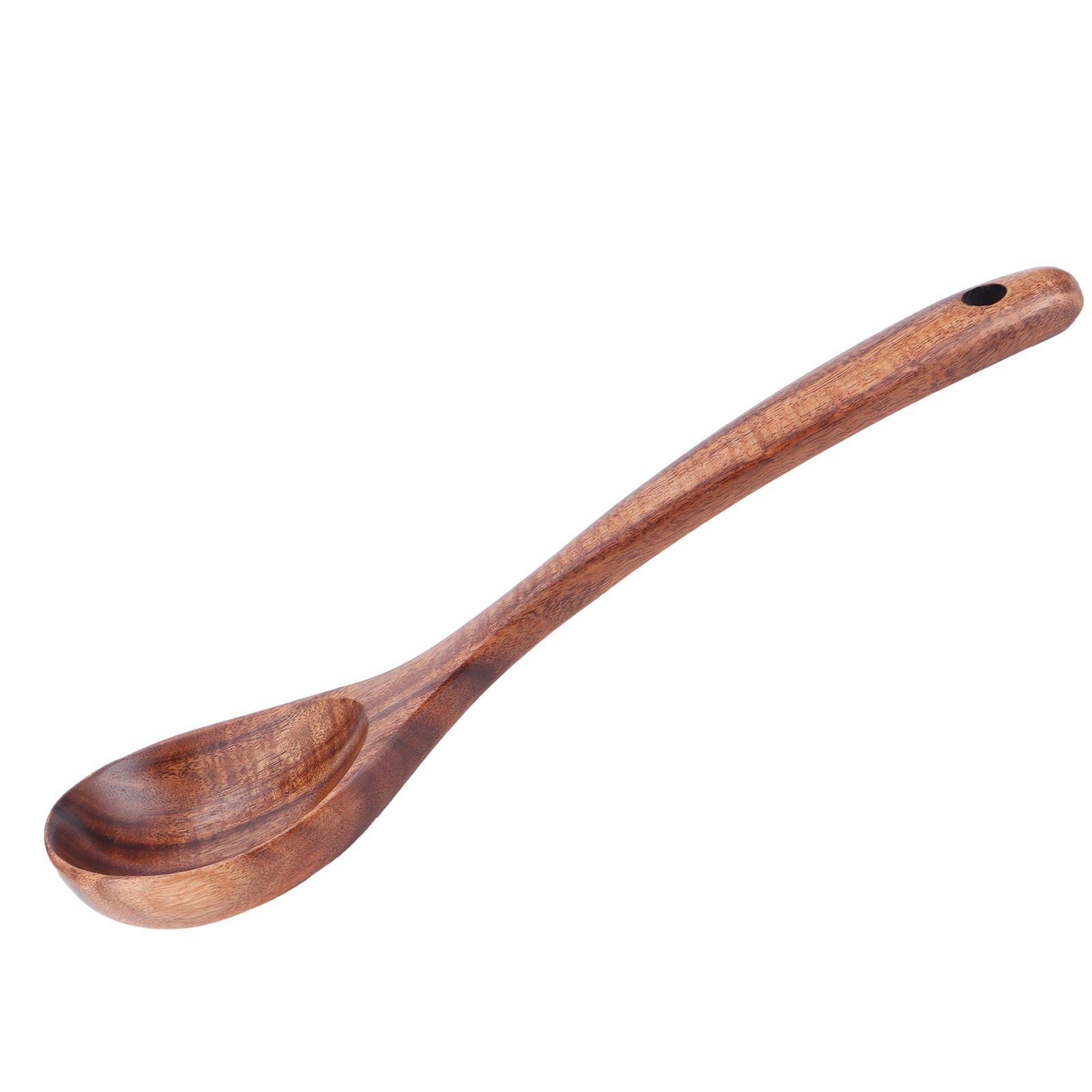 Teak Soup Spoon with Long Handle Food Grade Household Spoon for Home view 6