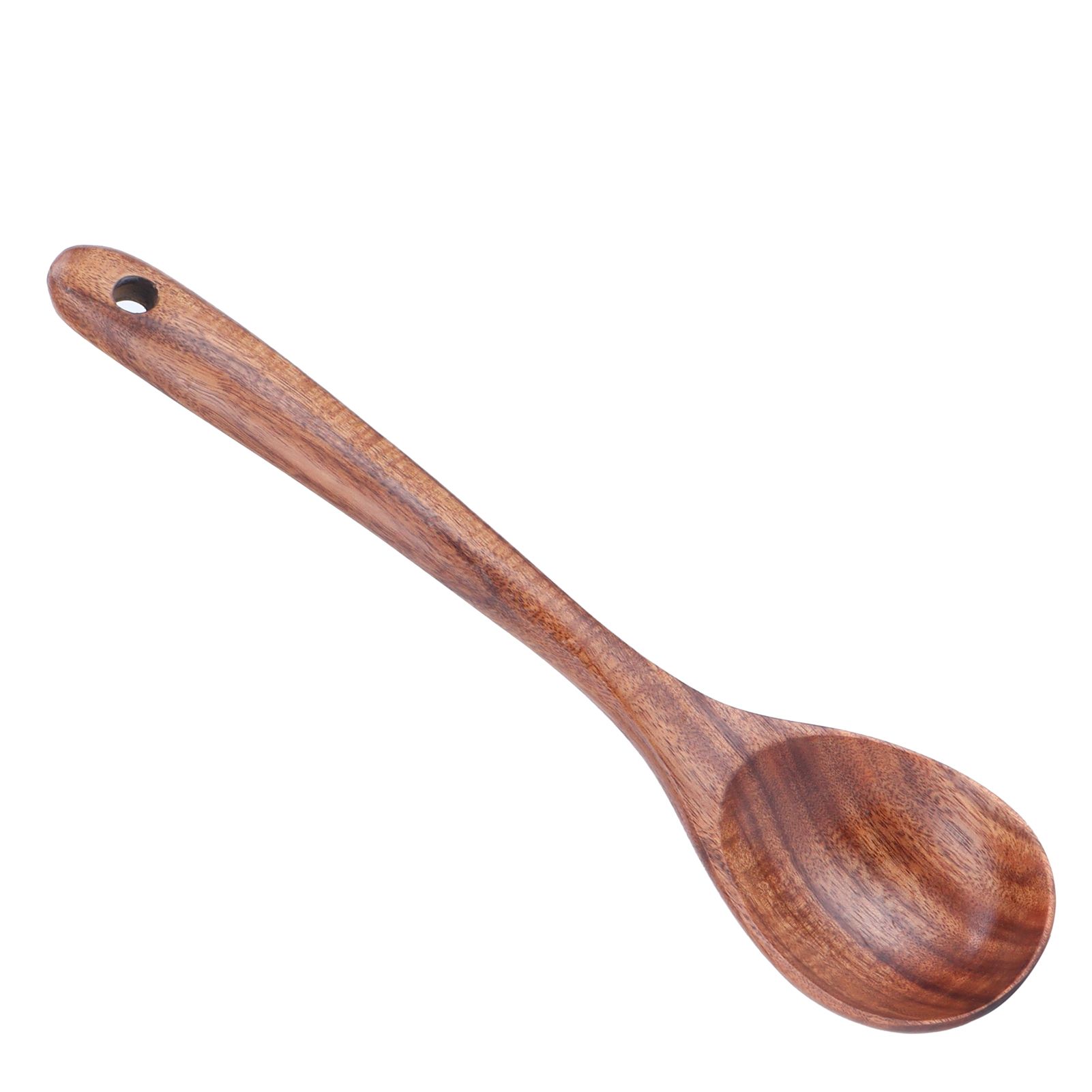 Teak Soup Spoon with Long Handle Food Grade Household Spoon for Home view 10