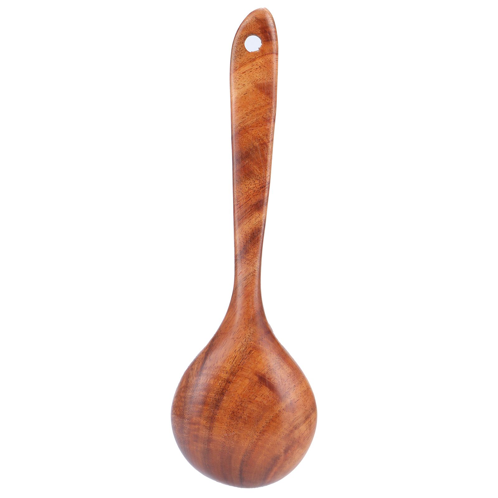 Wooden Spoon AntiScald Cooking Hot Pot Soup Spoon with Long Handle for Home view 3