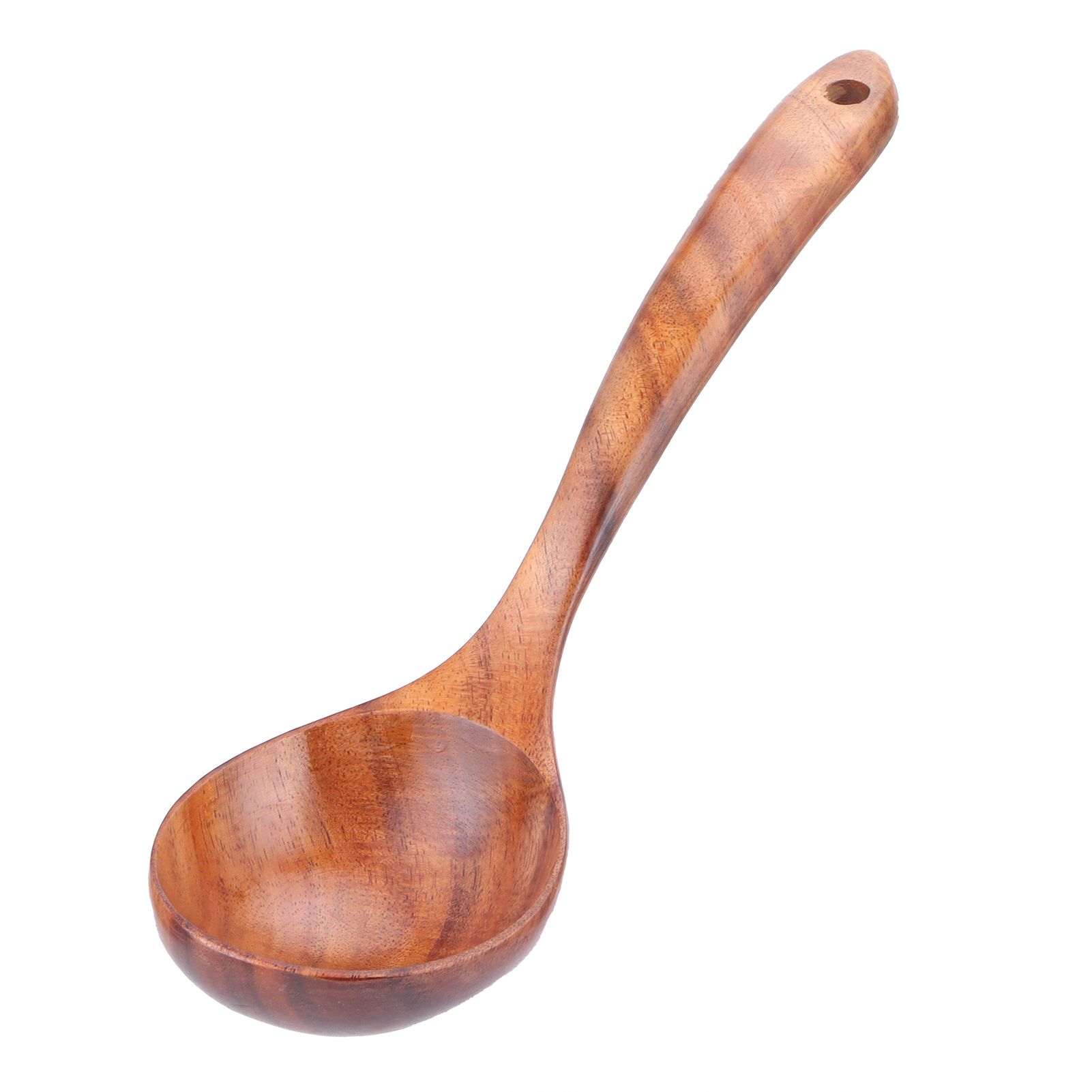 Wooden Spoon AntiScald Cooking Hot Pot Soup Spoon with Long Handle for Home view 4