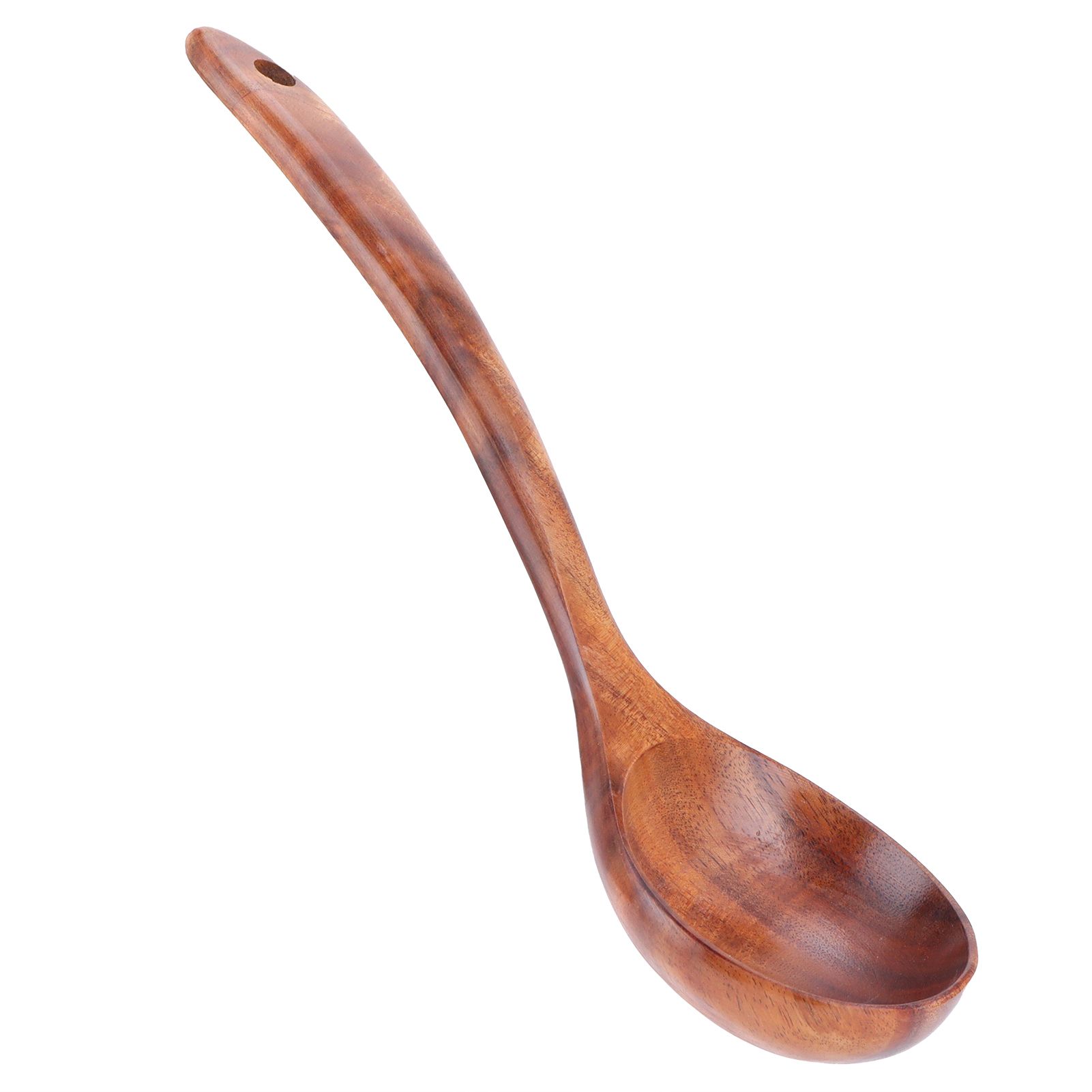 Wooden Spoon AntiScald Cooking Hot Pot Soup Spoon with Long Handle for Home view 5