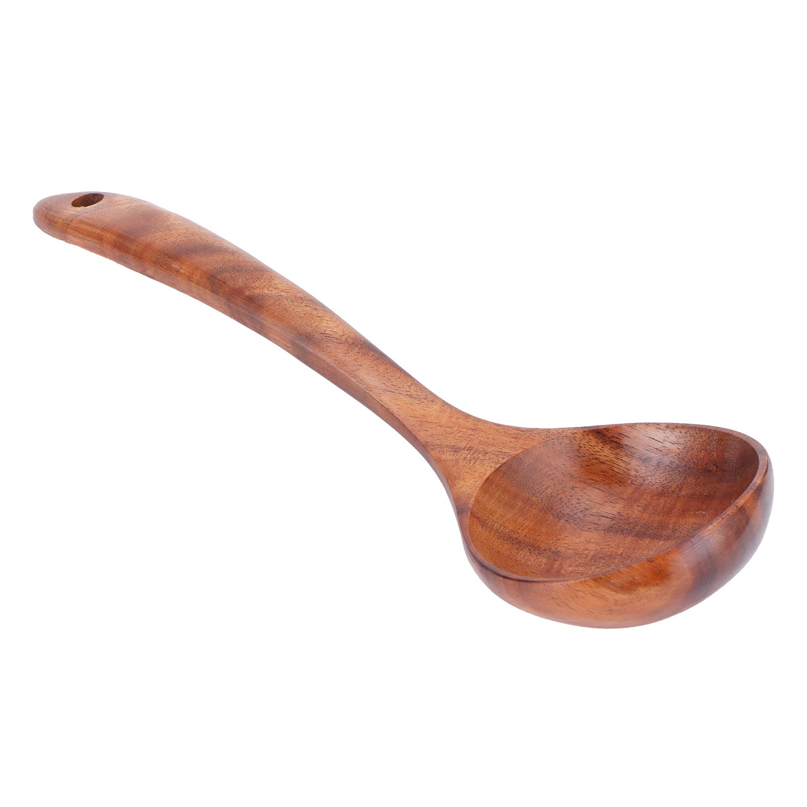 Wooden Spoon AntiScald Cooking Hot Pot Soup Spoon with Long Handle for Home view 9