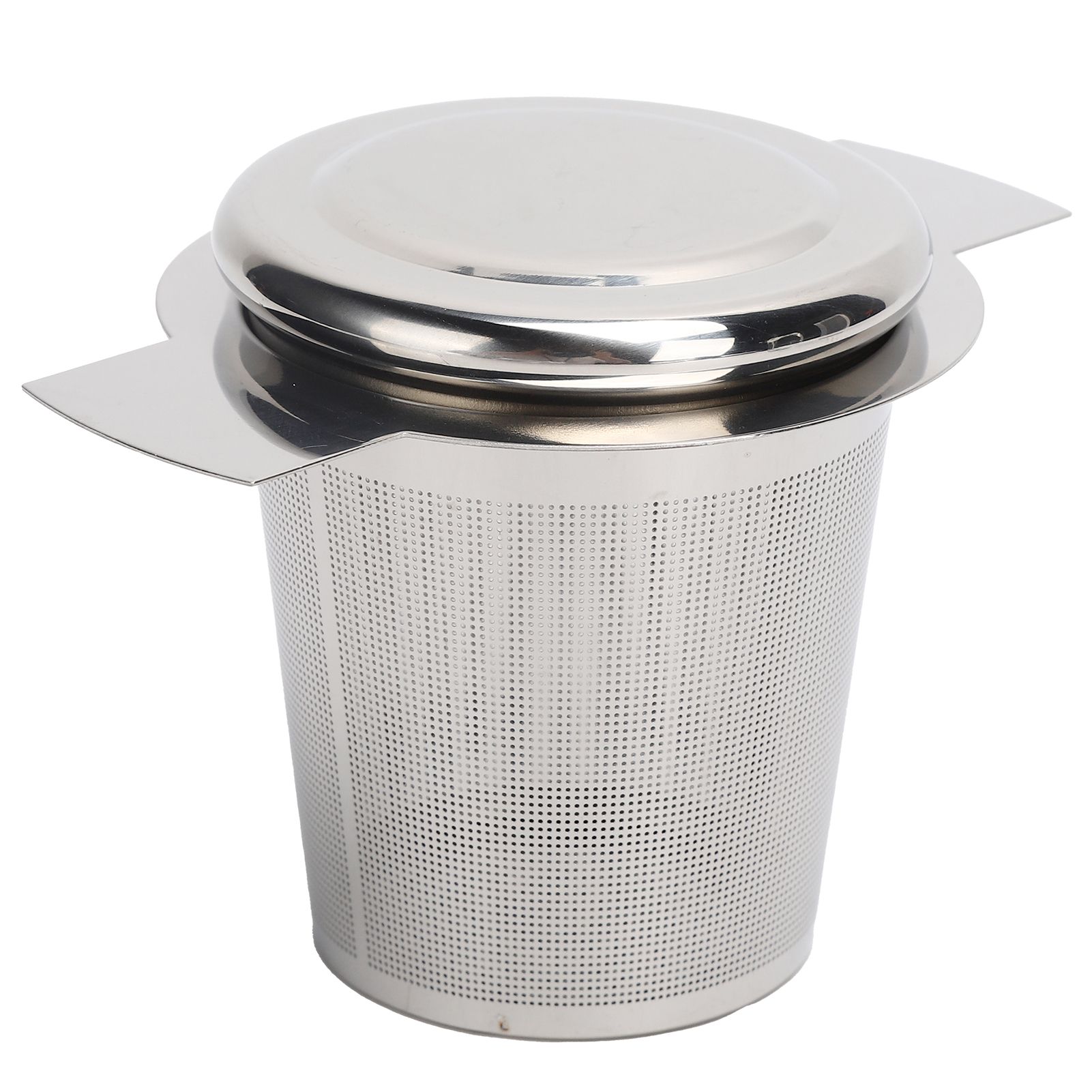 Tea Strainer Loose Leaf Tea Infuser Basket Fine Mesh Filter with Lid Teaware view 2