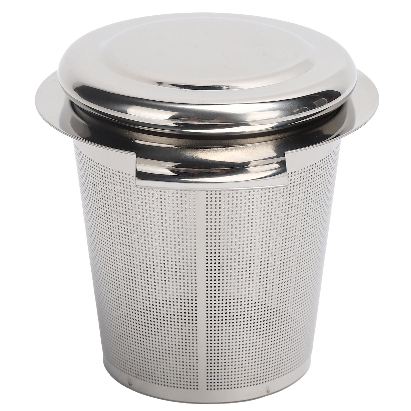 Tea Strainer Loose Leaf Tea Infuser Basket Fine Mesh Filter with Lid Teaware view 3