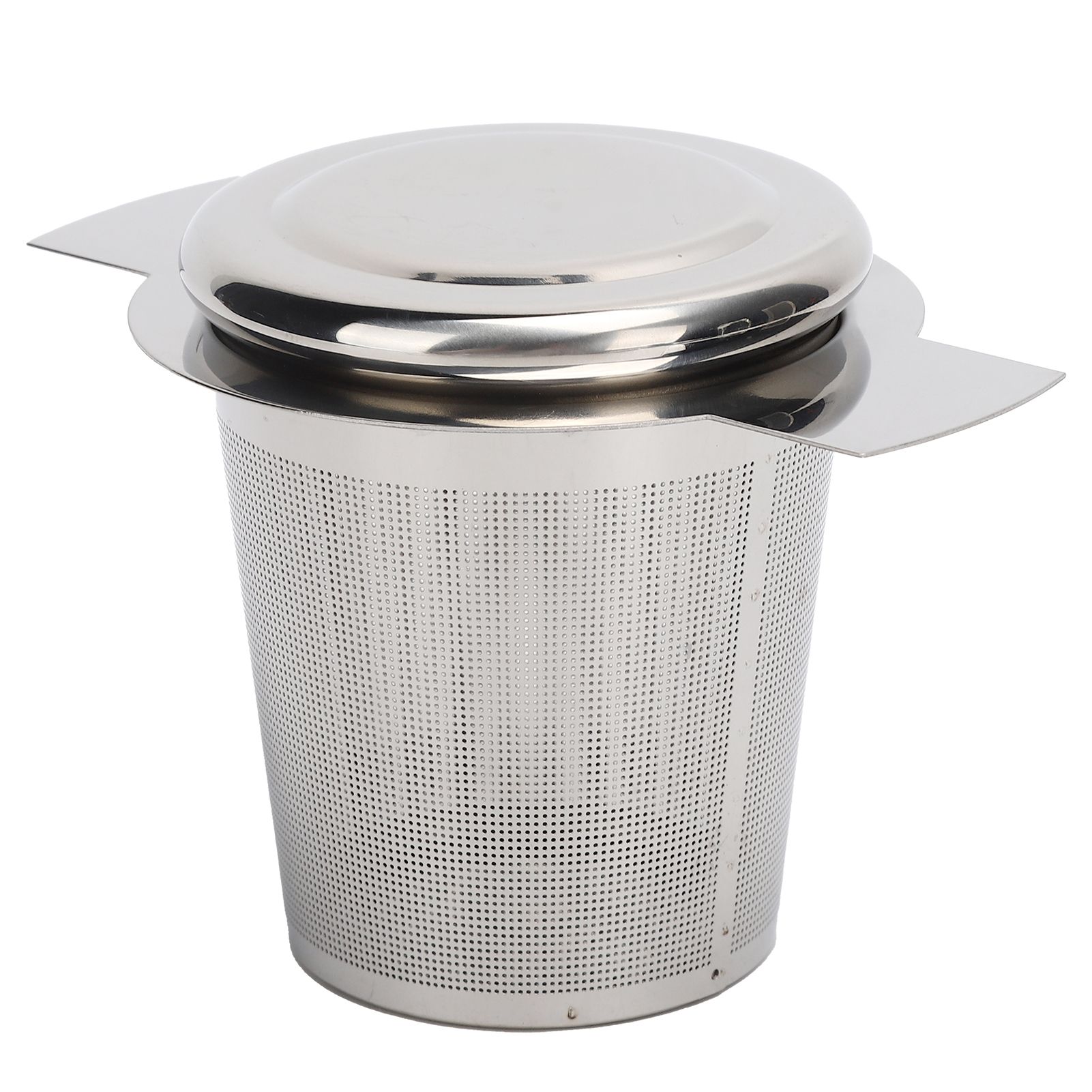 Tea Strainer Loose Leaf Tea Infuser Basket Fine Mesh Filter with Lid Teaware view 4