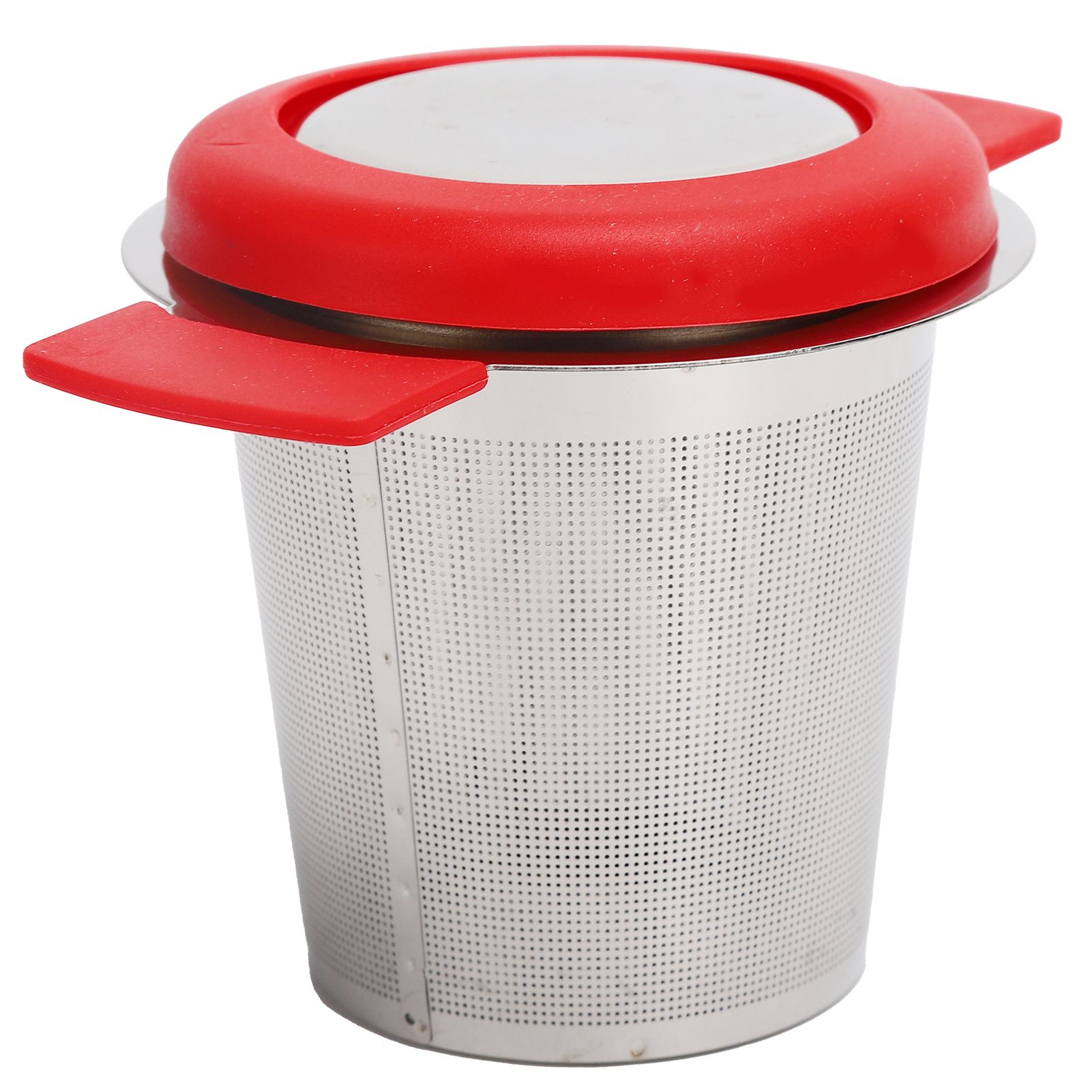 Tea Strainer Loose Leaf Tea Infuser Basket Fine Mesh Filter with Lid Teaware view 2
