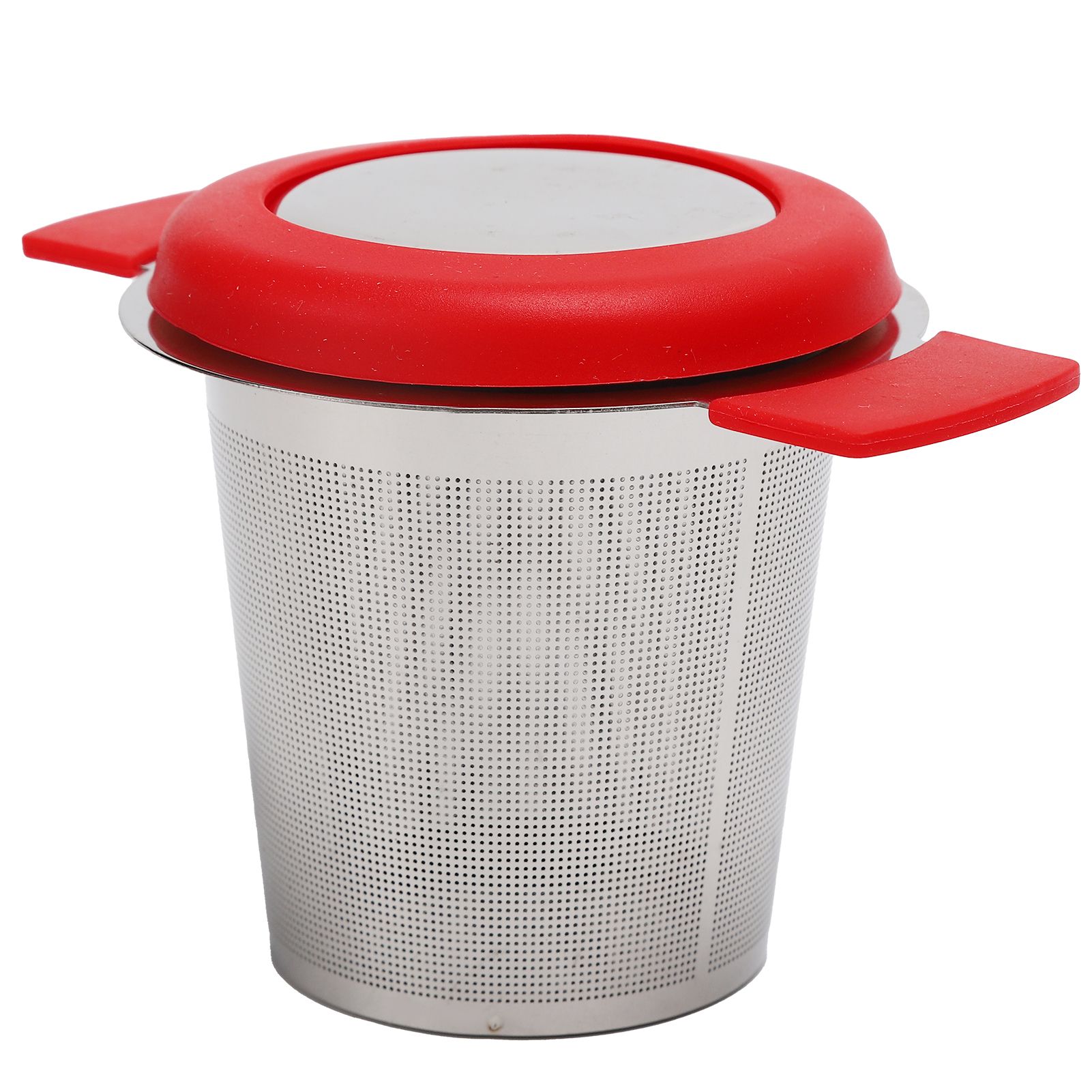 Tea Strainer Loose Leaf Tea Infuser Basket Fine Mesh Filter with Lid Teaware view 3