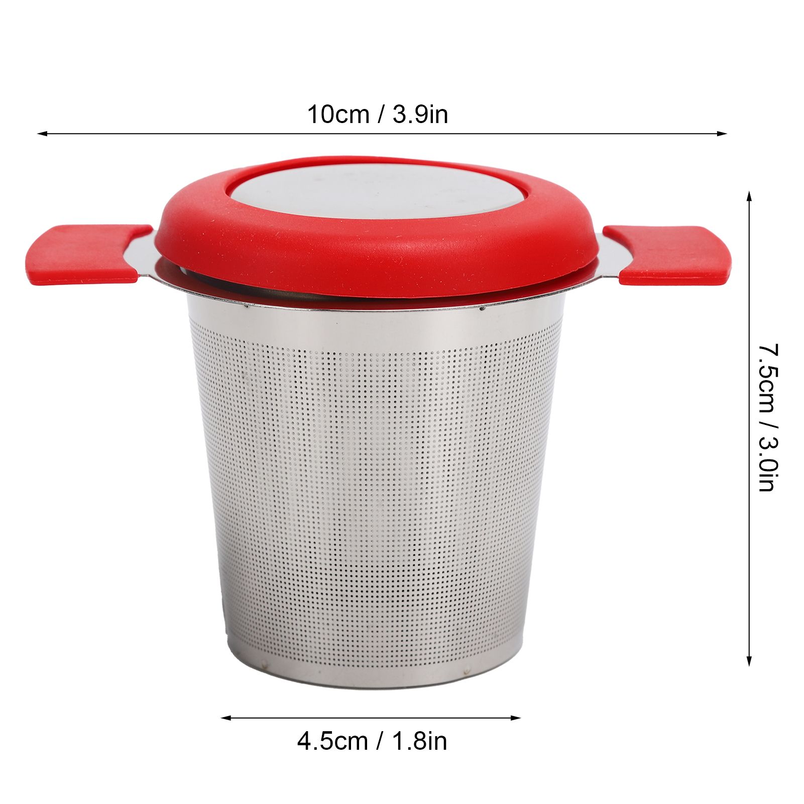 Tea Strainer Loose Leaf Tea Infuser Basket Fine Mesh Filter with Lid Teaware view 13