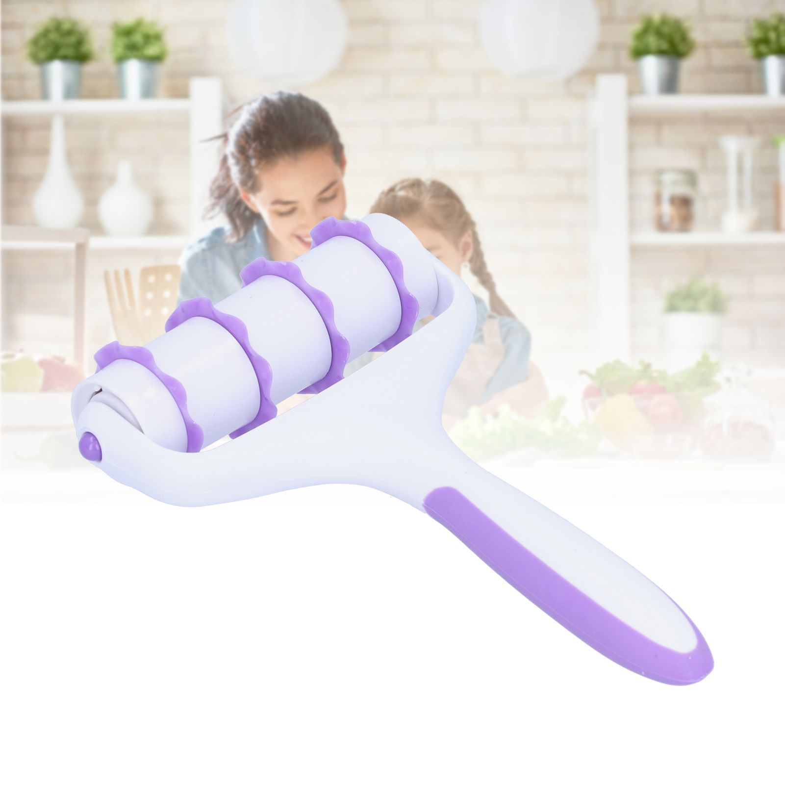 Fondant Cutter Wheel Roller Pastry Mold Dough Lattice Cutter Embosser Set DIY view 12