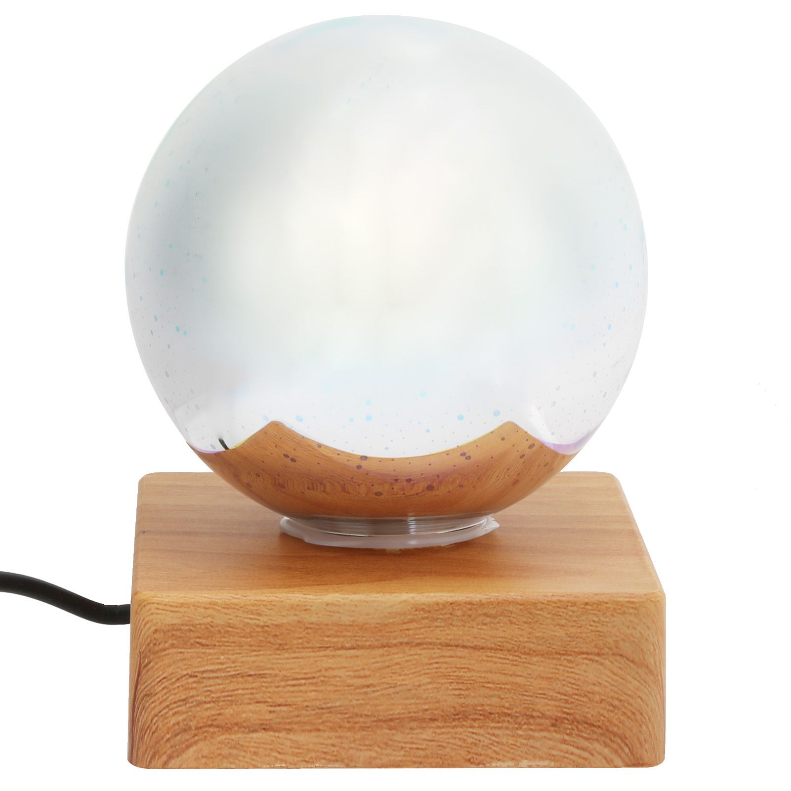 Glass Ball Night Light USB Plug in Bedside Lamp Decorative Lamp Colorful view 3