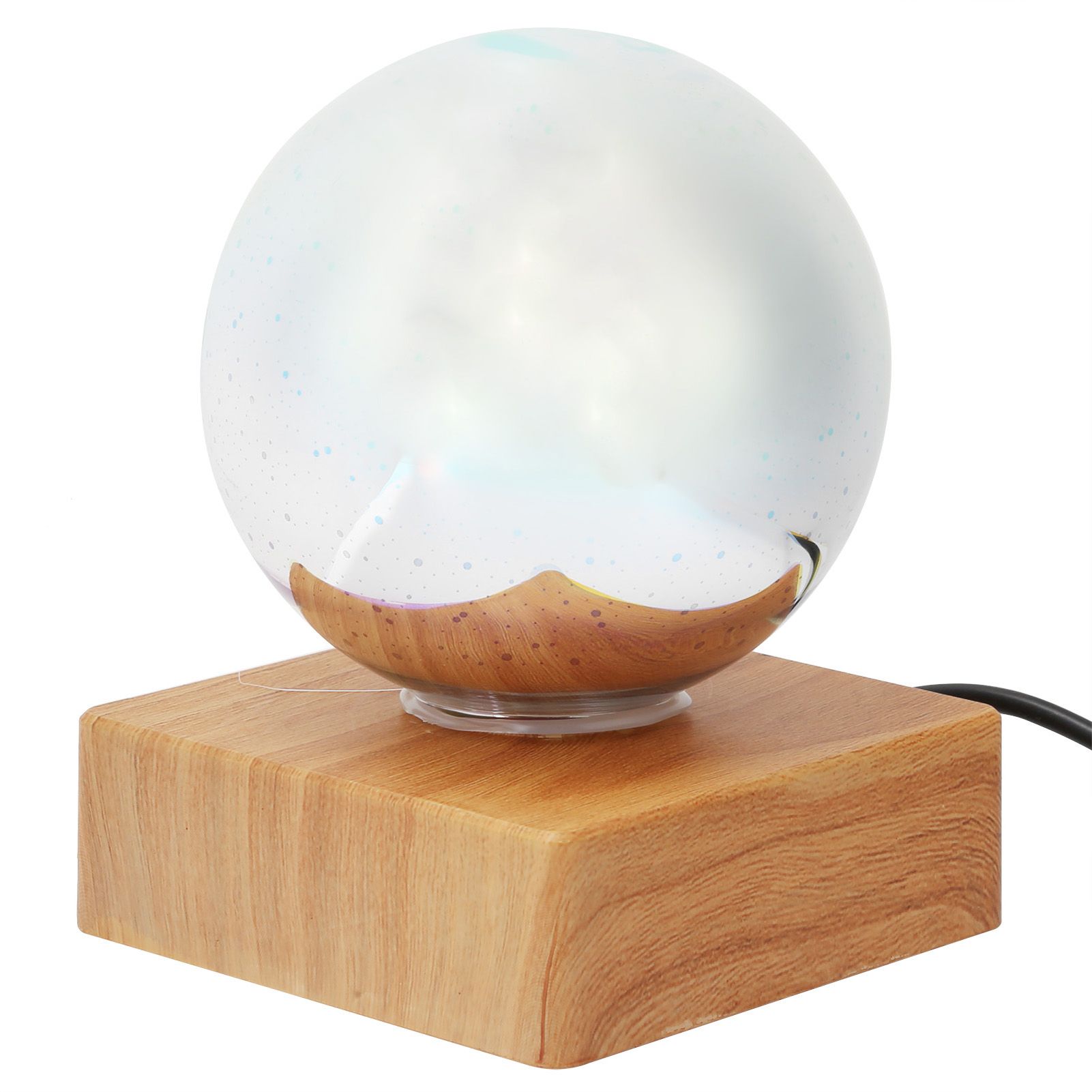 Glass Ball Night Light USB Plug in Bedside Lamp Decorative Lamp Colorful view 6
