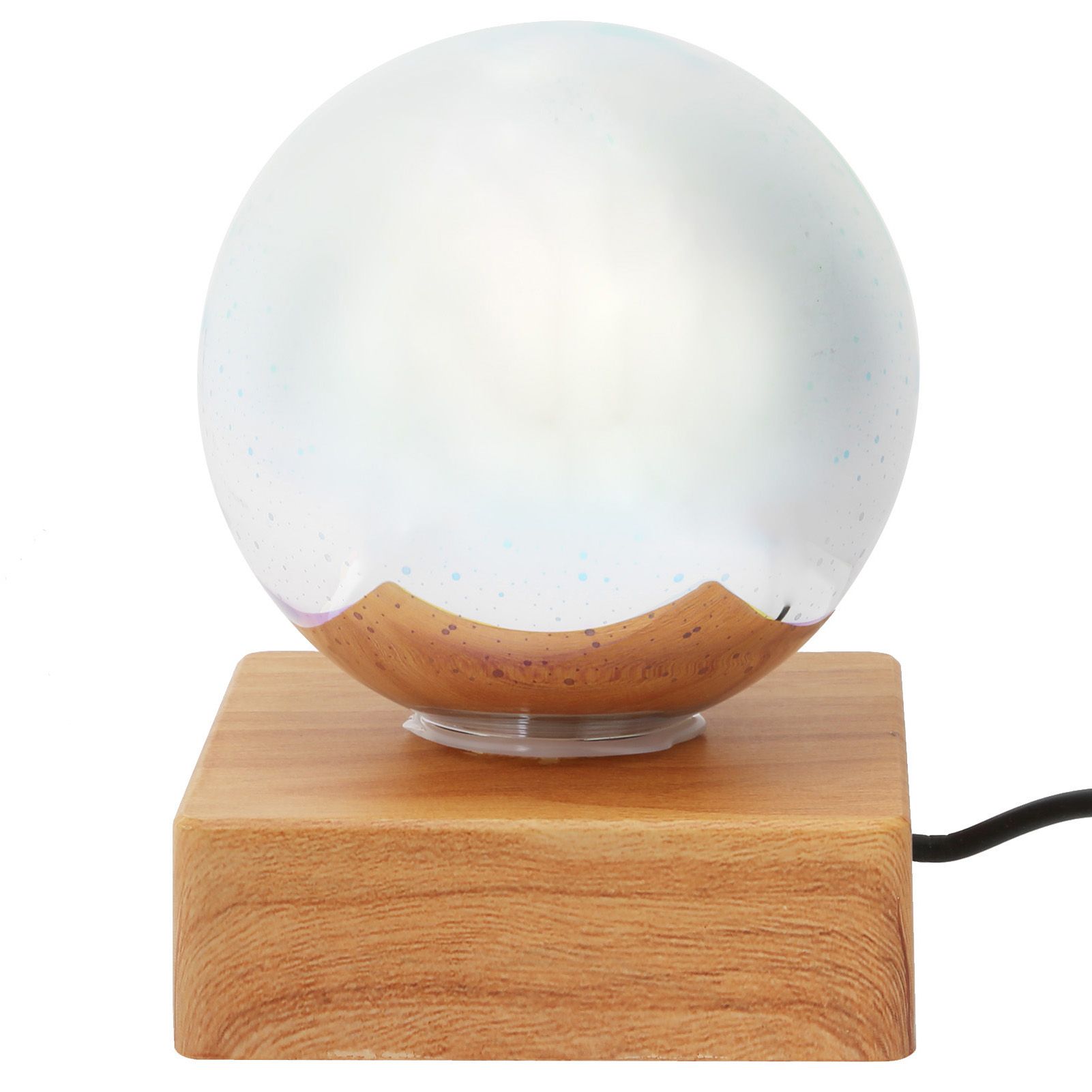 Glass Ball Night Light USB Plug in Bedside Lamp Decorative Lamp Colorful view 7
