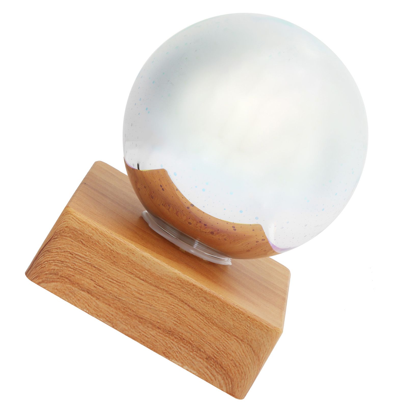 Glass Ball Night Light USB Plug in Bedside Lamp Decorative Lamp Colorful view 8