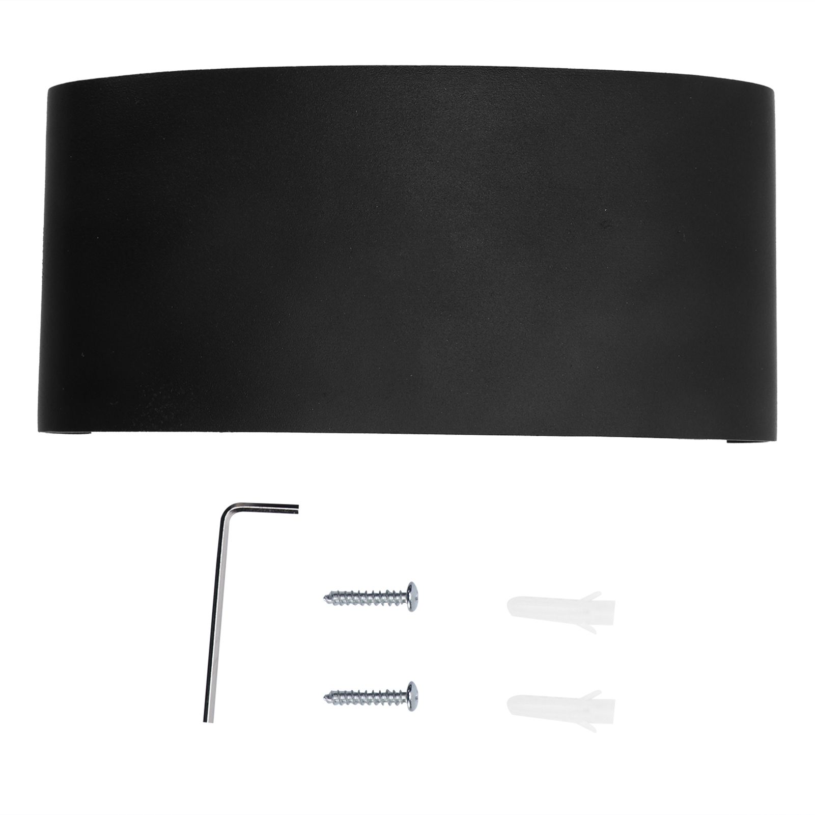 6W LED Wall Light Aluminium Black Shell Warm Light Up Down Lighting Decoration