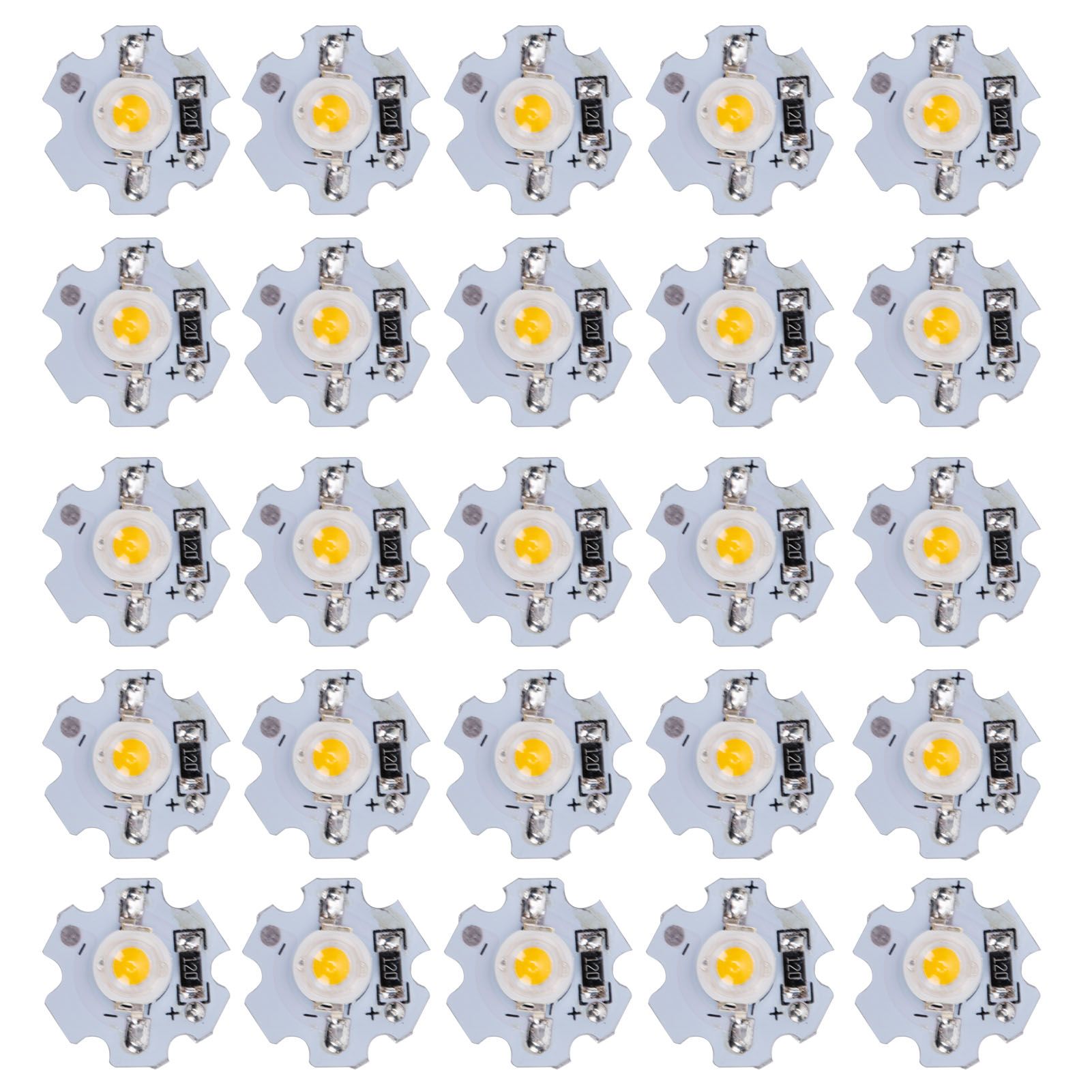 25Pcs 0.5W 5V High Power LED Lamp Bead Light Source Chip with Aluminum
