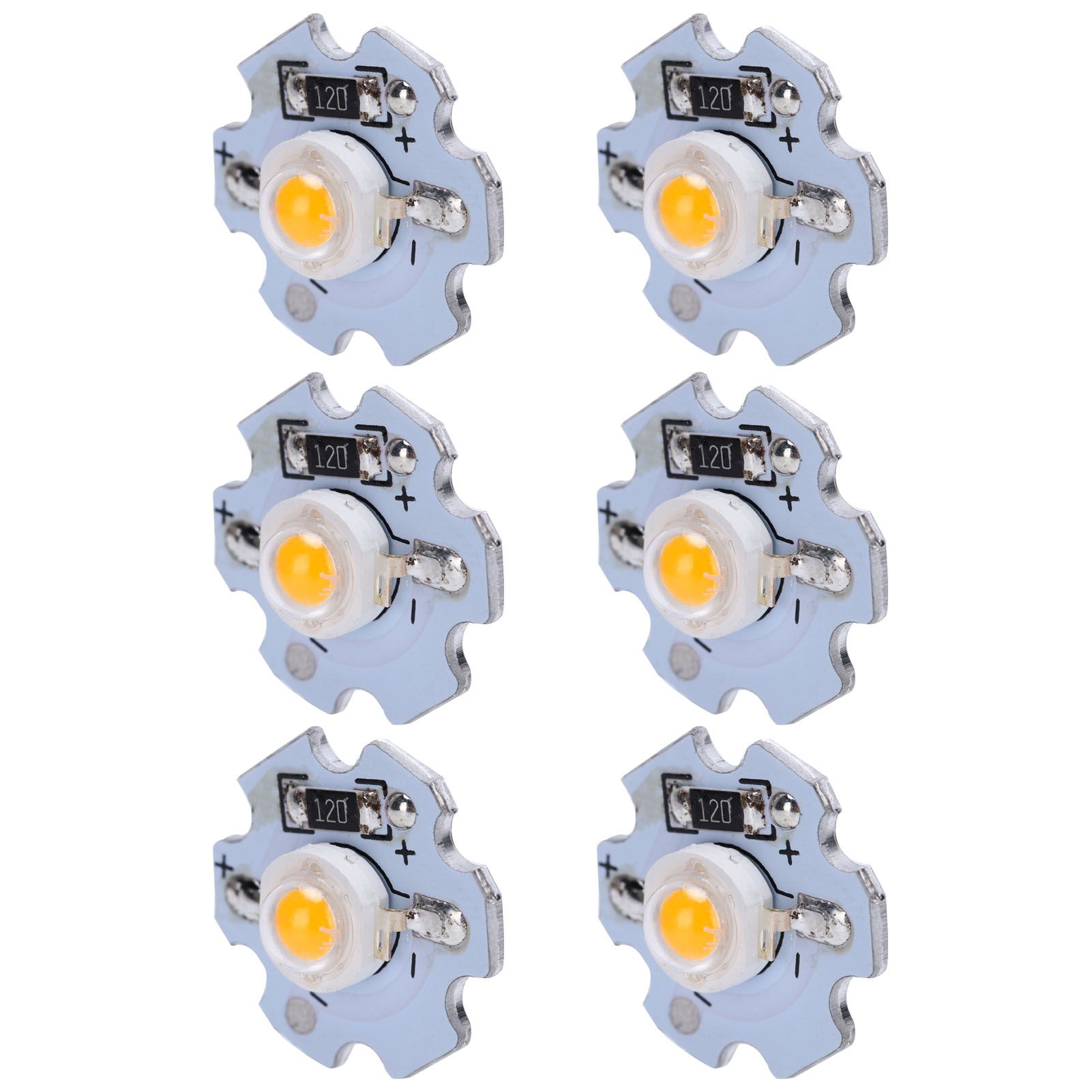 25Pcs 0.5W 5V High Power LED Lamp Bead Light Source Chip with Aluminum view 3