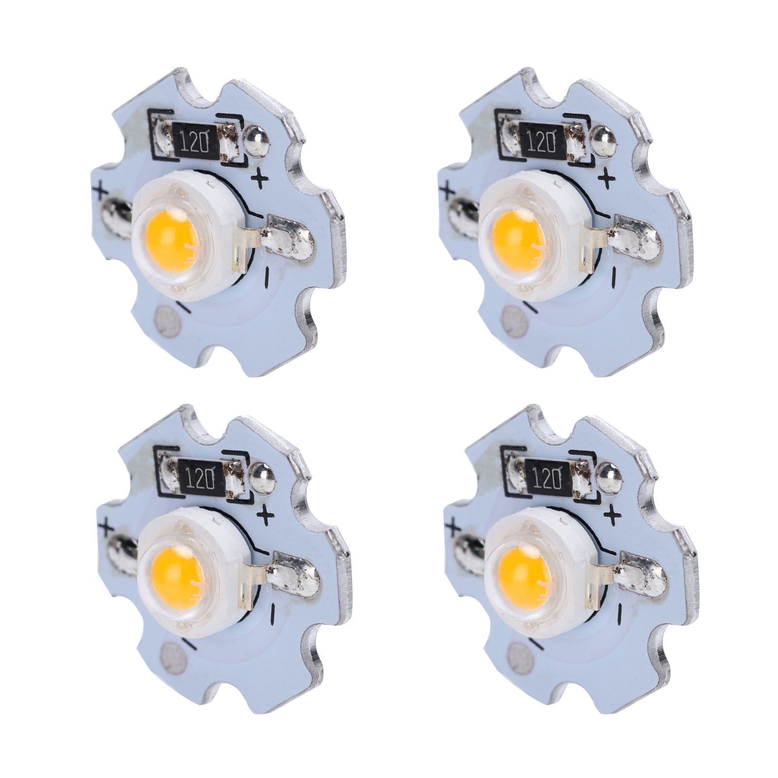 25Pcs 0.5W 5V High Power LED Lamp Bead Light Source Chip with Aluminum view 4