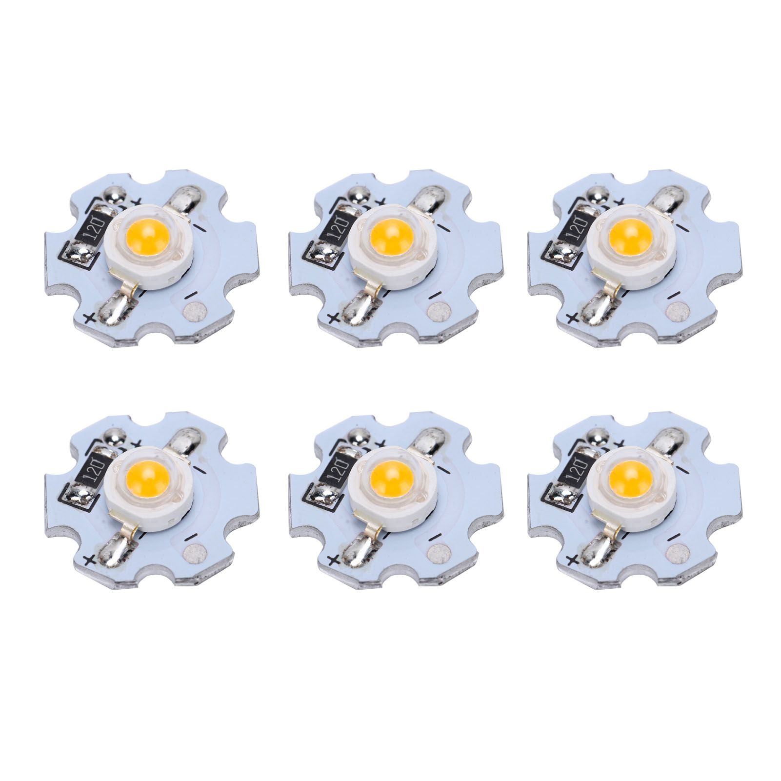 25Pcs 0.5W 5V High Power LED Lamp Bead Light Source Chip with Aluminum view 6