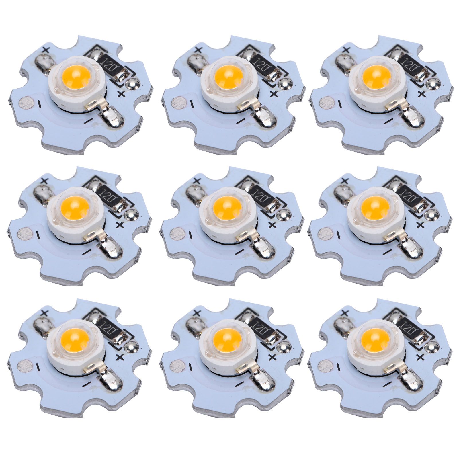 25Pcs 0.5W 5V High Power LED Lamp Bead Light Source Chip with Aluminum view 7