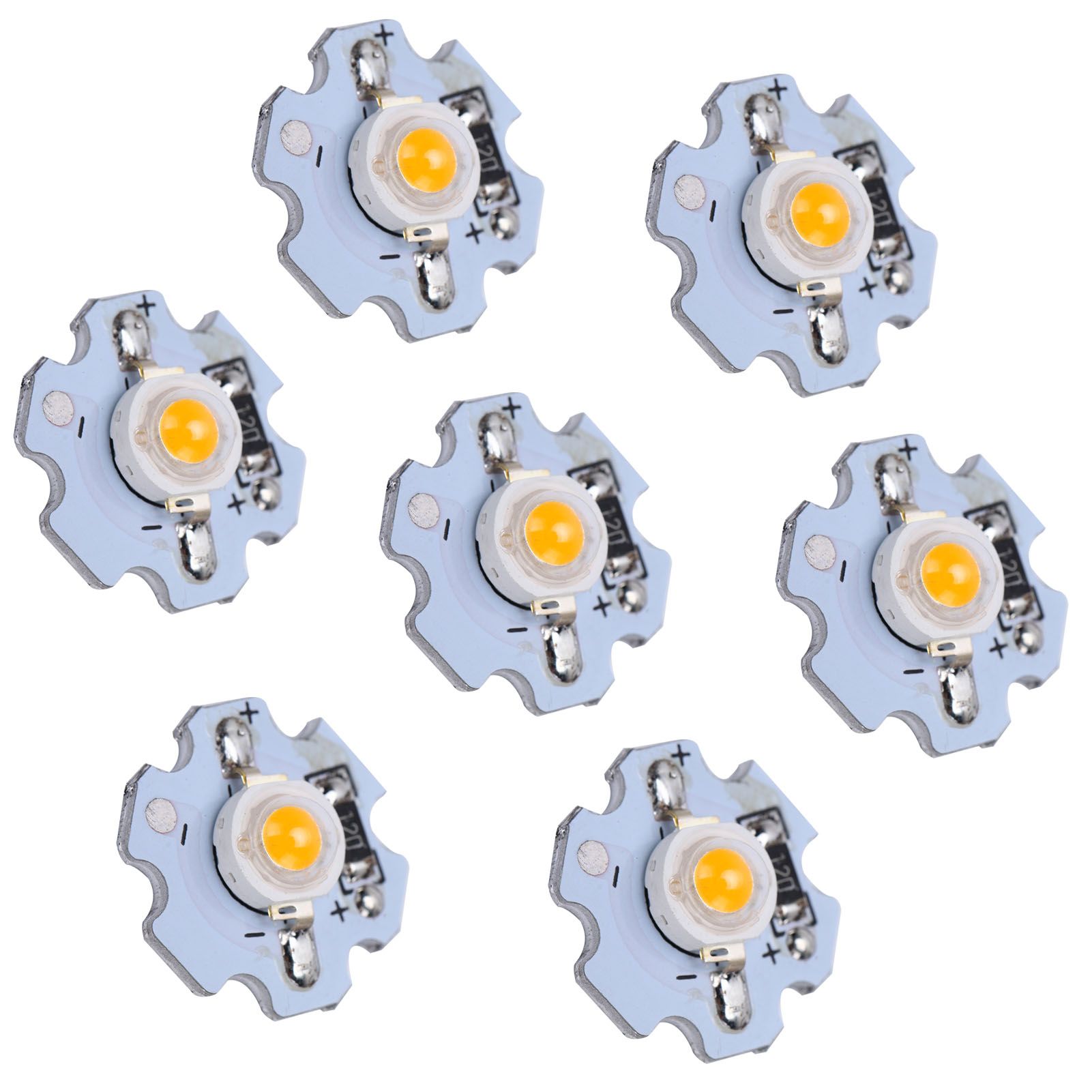 25Pcs 0.5W 5V High Power LED Lamp Bead Light Source Chip with Aluminum view 8