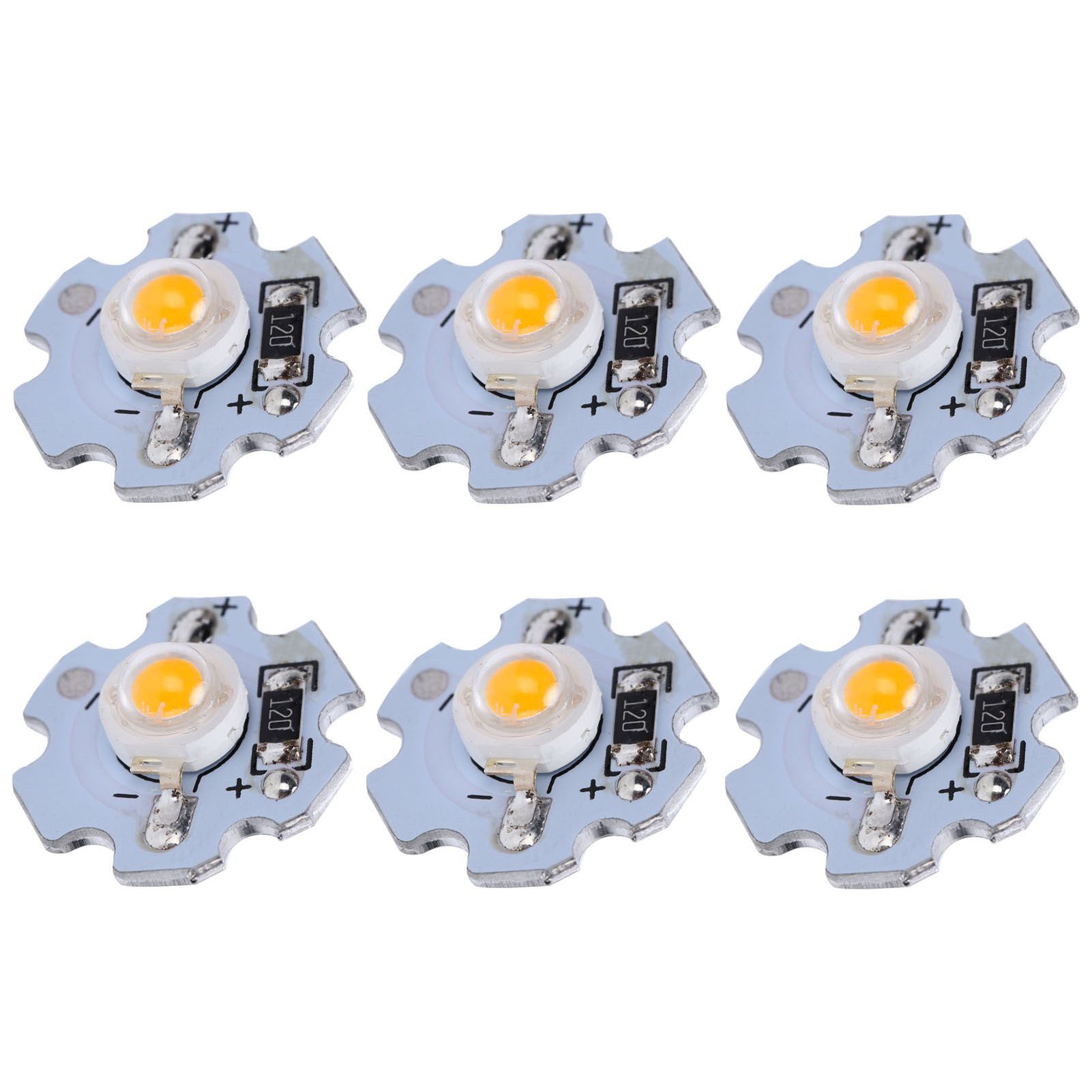 25Pcs 0.5W 5V High Power LED Lamp Bead Light Source Chip with Aluminum view 10