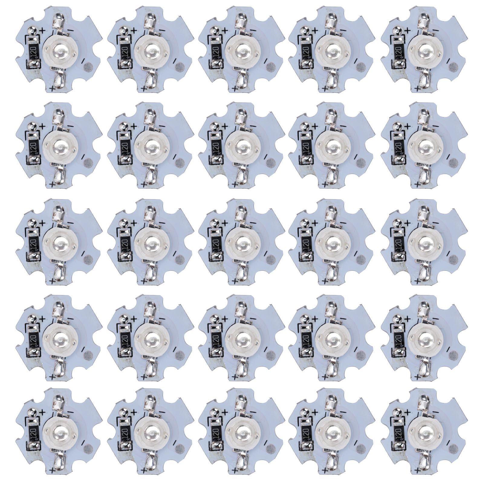 25Pcs 0.5W 5V High Power LED Lamp Bead Light Source Chip with Aluminum