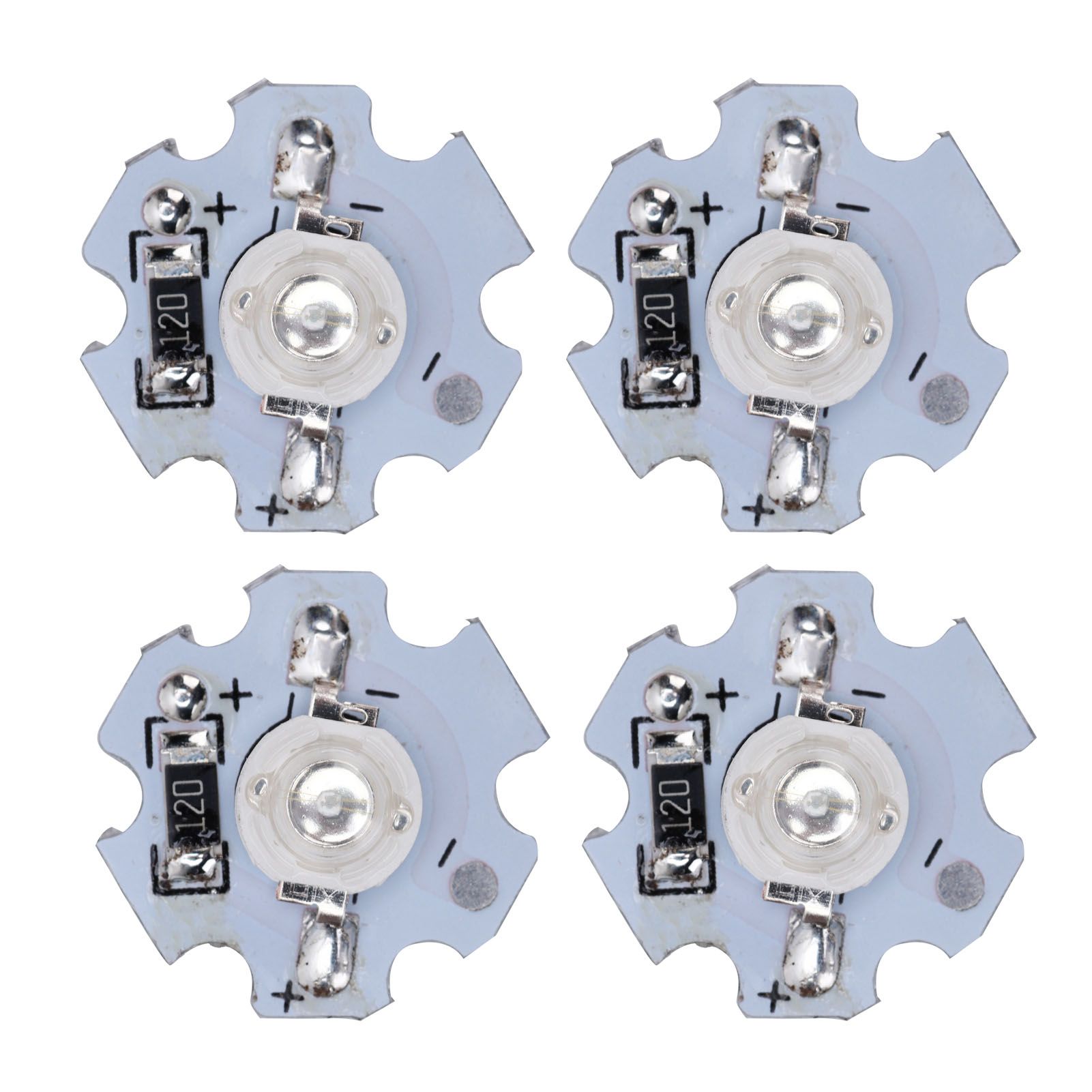 25Pcs 0.5W 5V High Power LED Lamp Bead Light Source Chip with Aluminum view 3