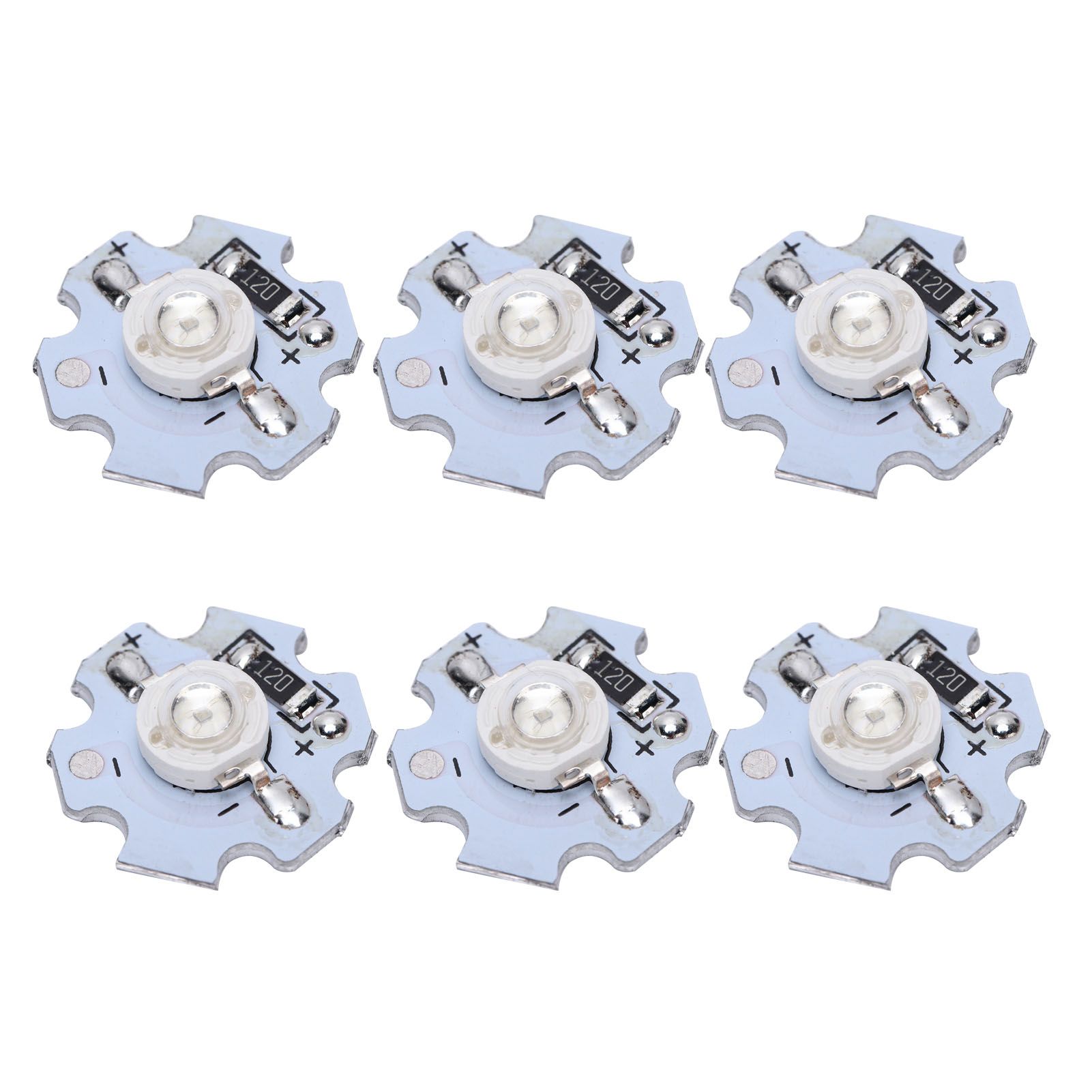 25Pcs 0.5W 5V High Power LED Lamp Bead Light Source Chip with Aluminum view 5