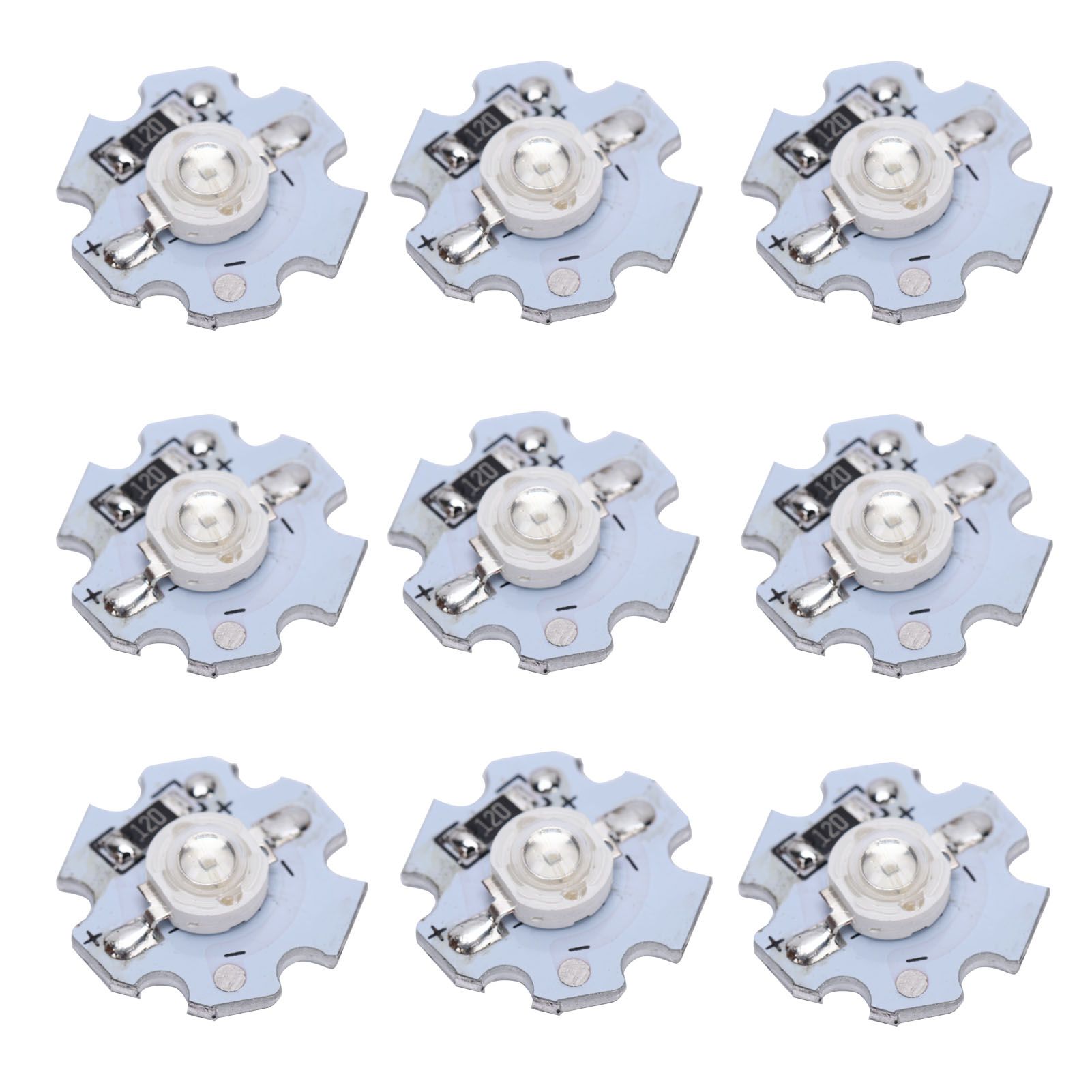 25Pcs 0.5W 5V High Power LED Lamp Bead Light Source Chip with Aluminum view 6