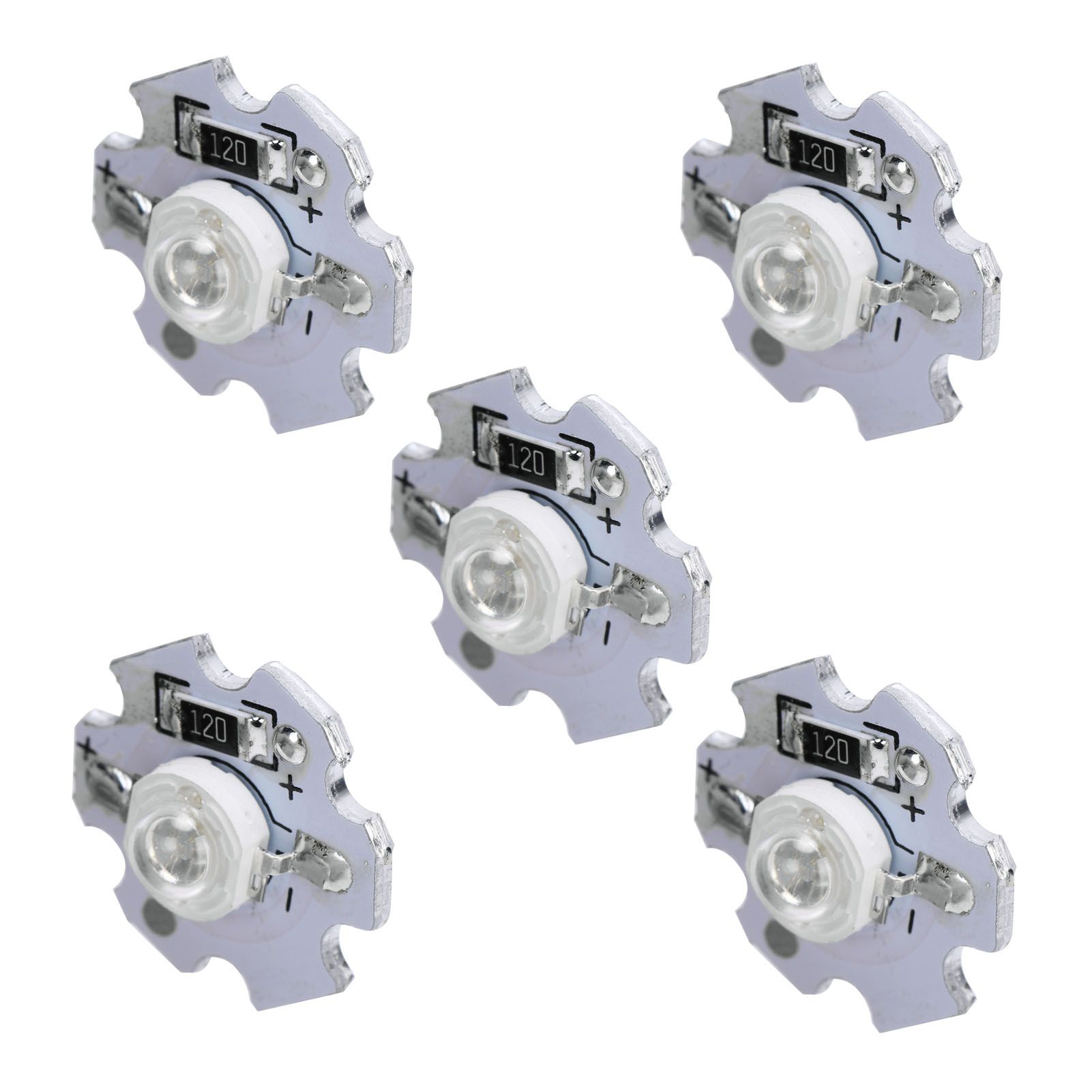 25Pcs 0.5W 5V High Power LED Lamp Bead Light Source Chip with Aluminum view 8