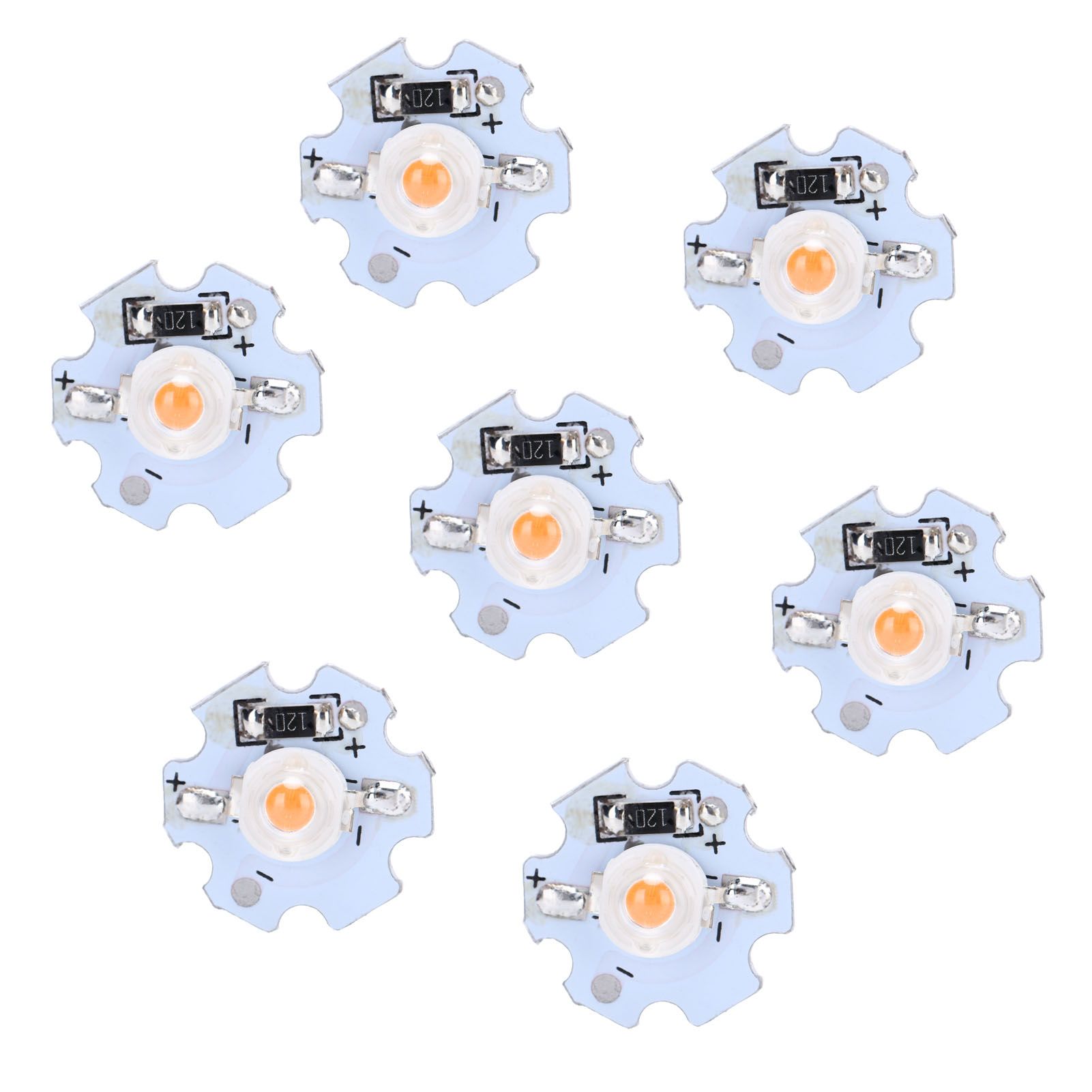 25Pcs 0.5W 5V High Power LED Lamp Bead Light Source Chip with Aluminum view 4