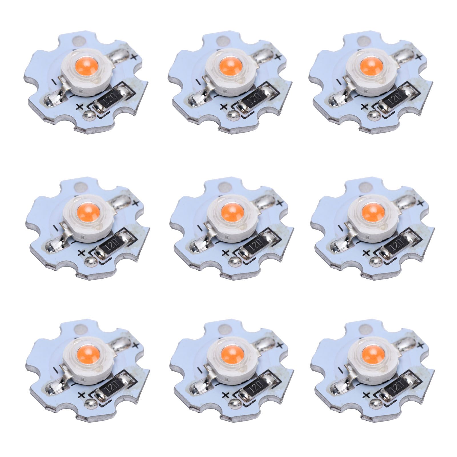 25Pcs 0.5W 5V High Power LED Lamp Bead Light Source Chip with Aluminum view 6