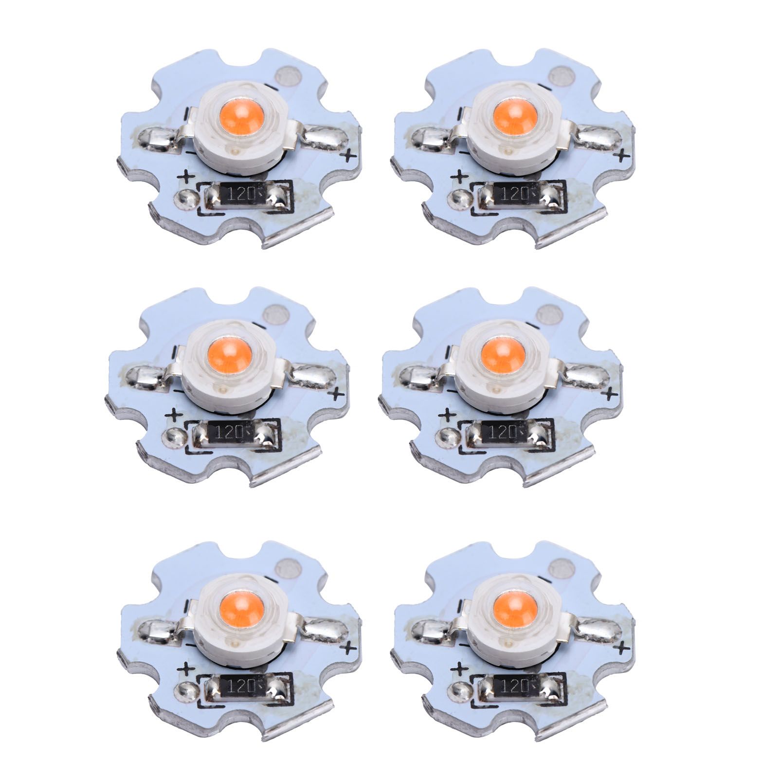25Pcs 0.5W 5V High Power LED Lamp Bead Light Source Chip with Aluminum view 7