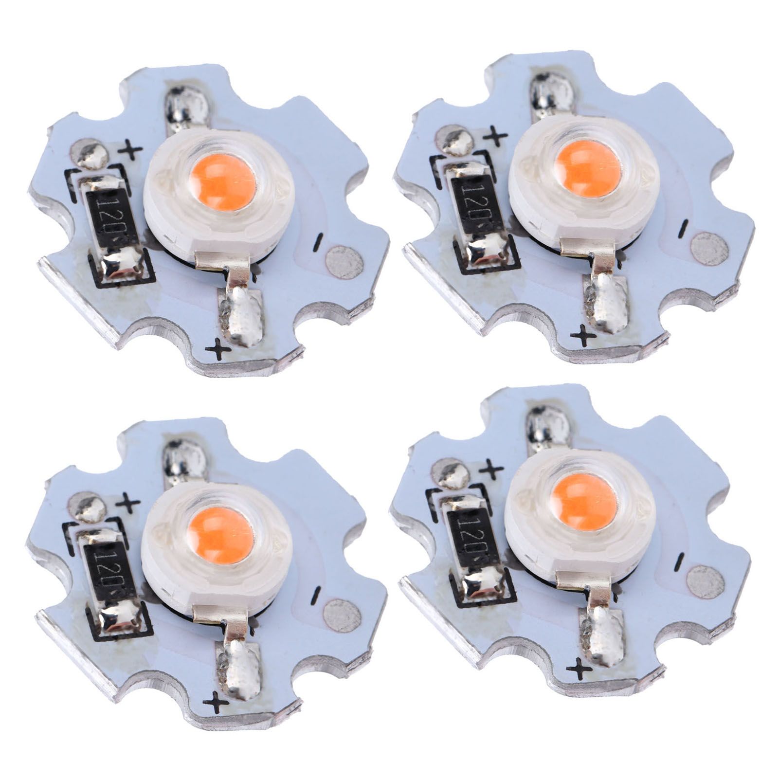 25Pcs 0.5W 5V High Power LED Lamp Bead Light Source Chip with Aluminum view 9