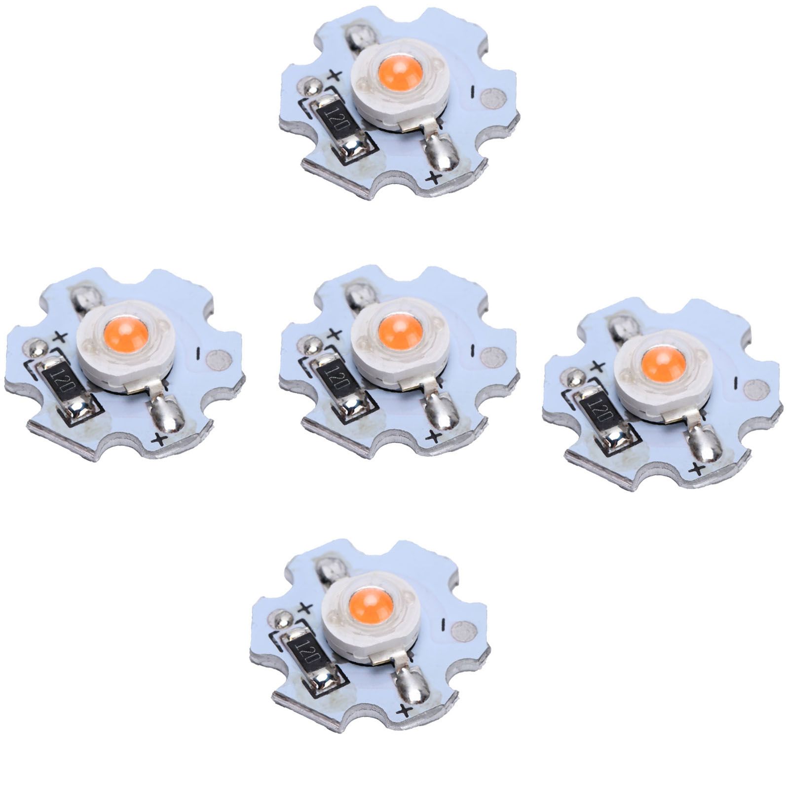25Pcs 0.5W 5V High Power LED Lamp Bead Light Source Chip with Aluminum view 10