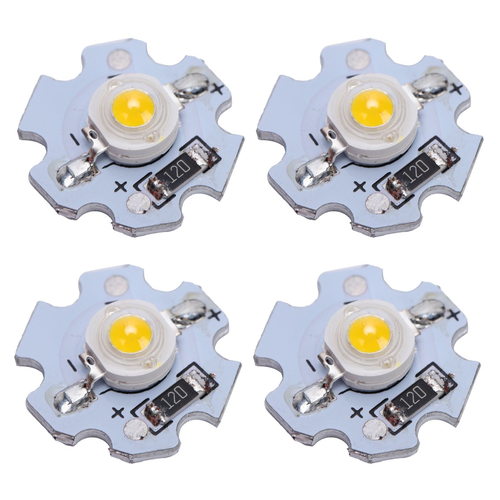 25Pcs 0.5W 5V High Power LED Lamp Bead Light Source Chip with Aluminum view 4