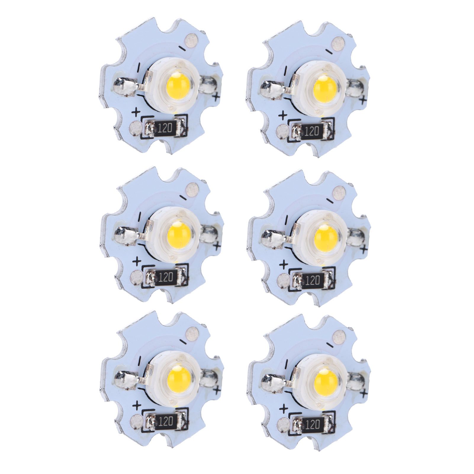 25Pcs 0.5W 5V High Power LED Lamp Bead Light Source Chip with Aluminum view 7