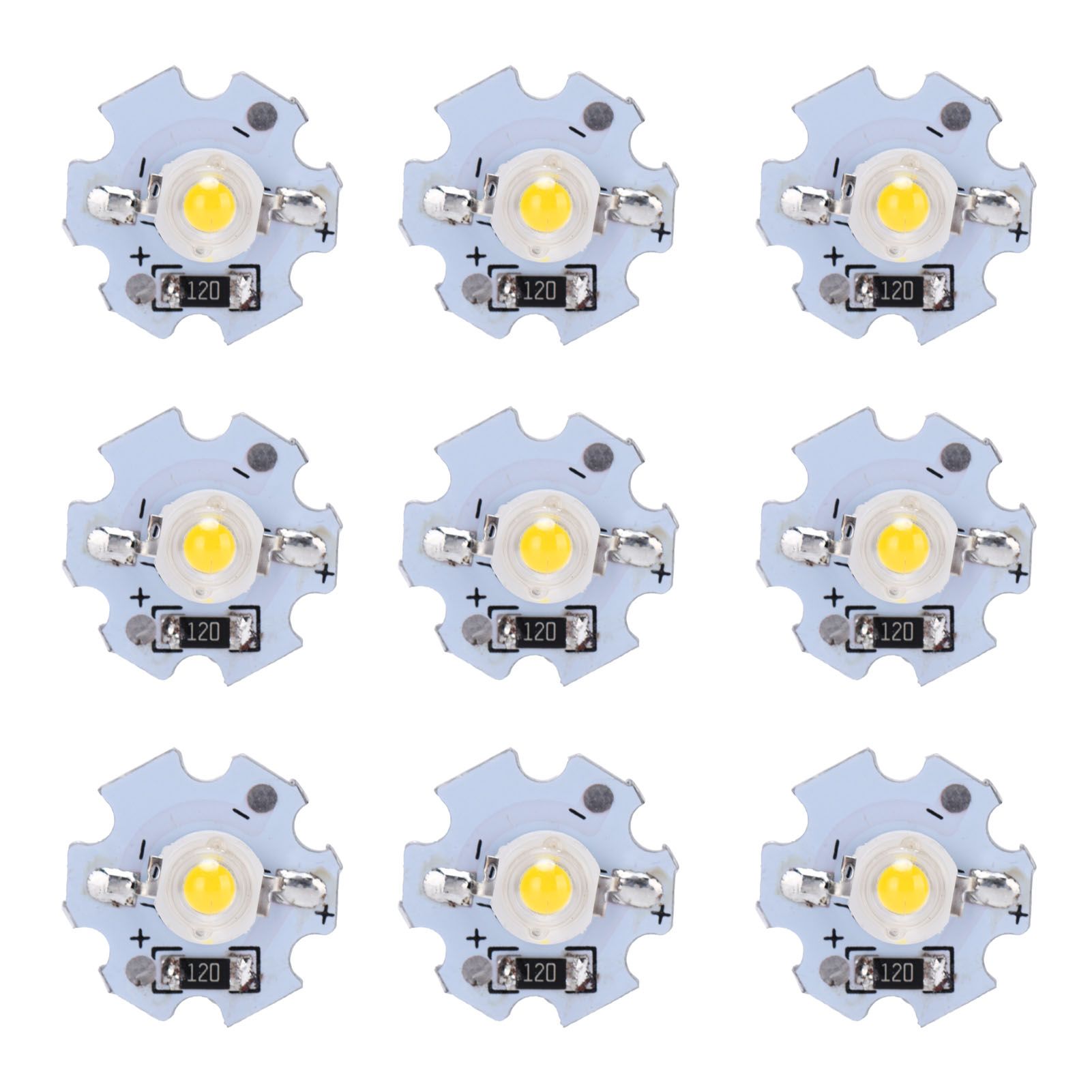 25Pcs 0.5W 5V High Power LED Lamp Bead Light Source Chip with Aluminum view 8