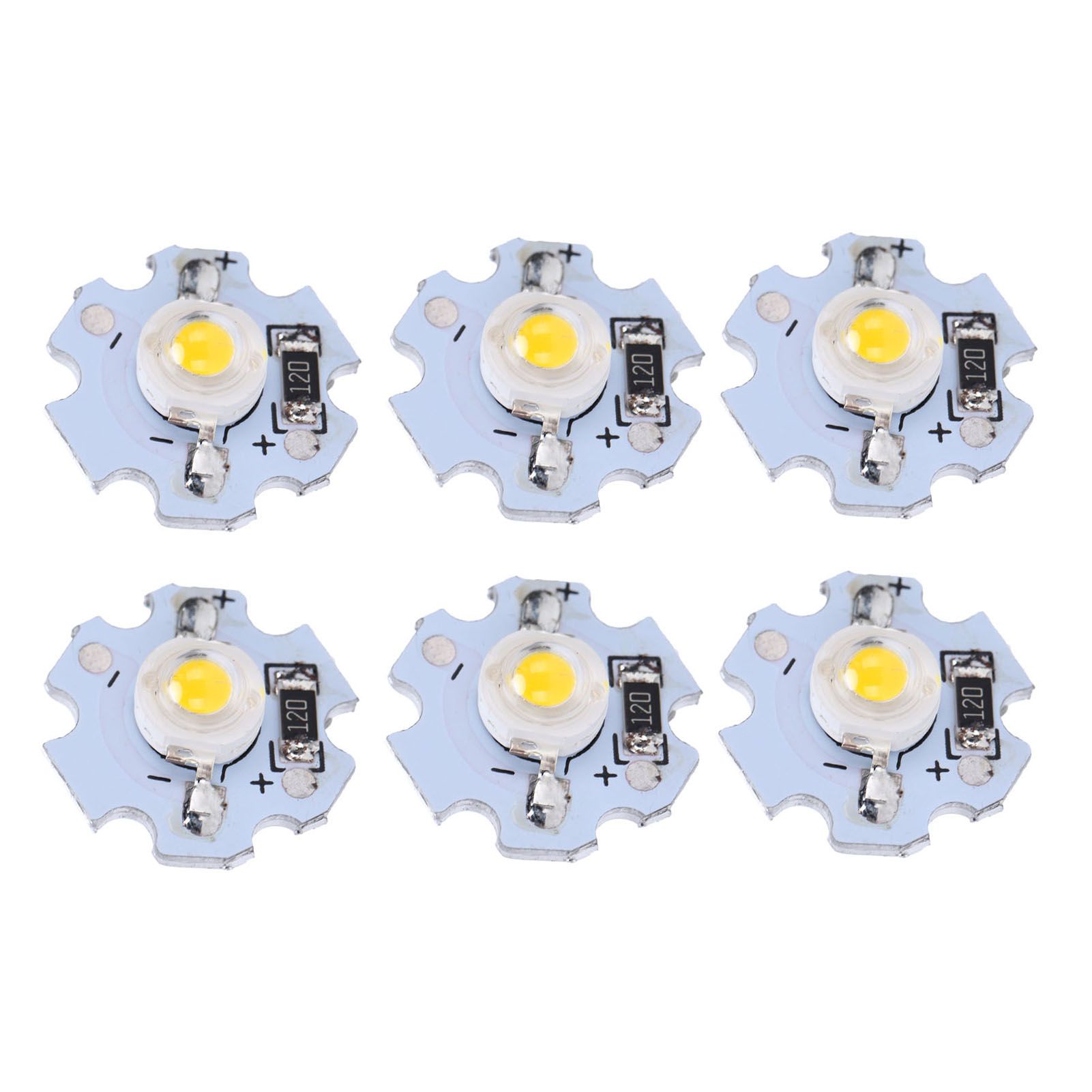 25Pcs 0.5W 5V High Power LED Lamp Bead Light Source Chip with Aluminum view 9