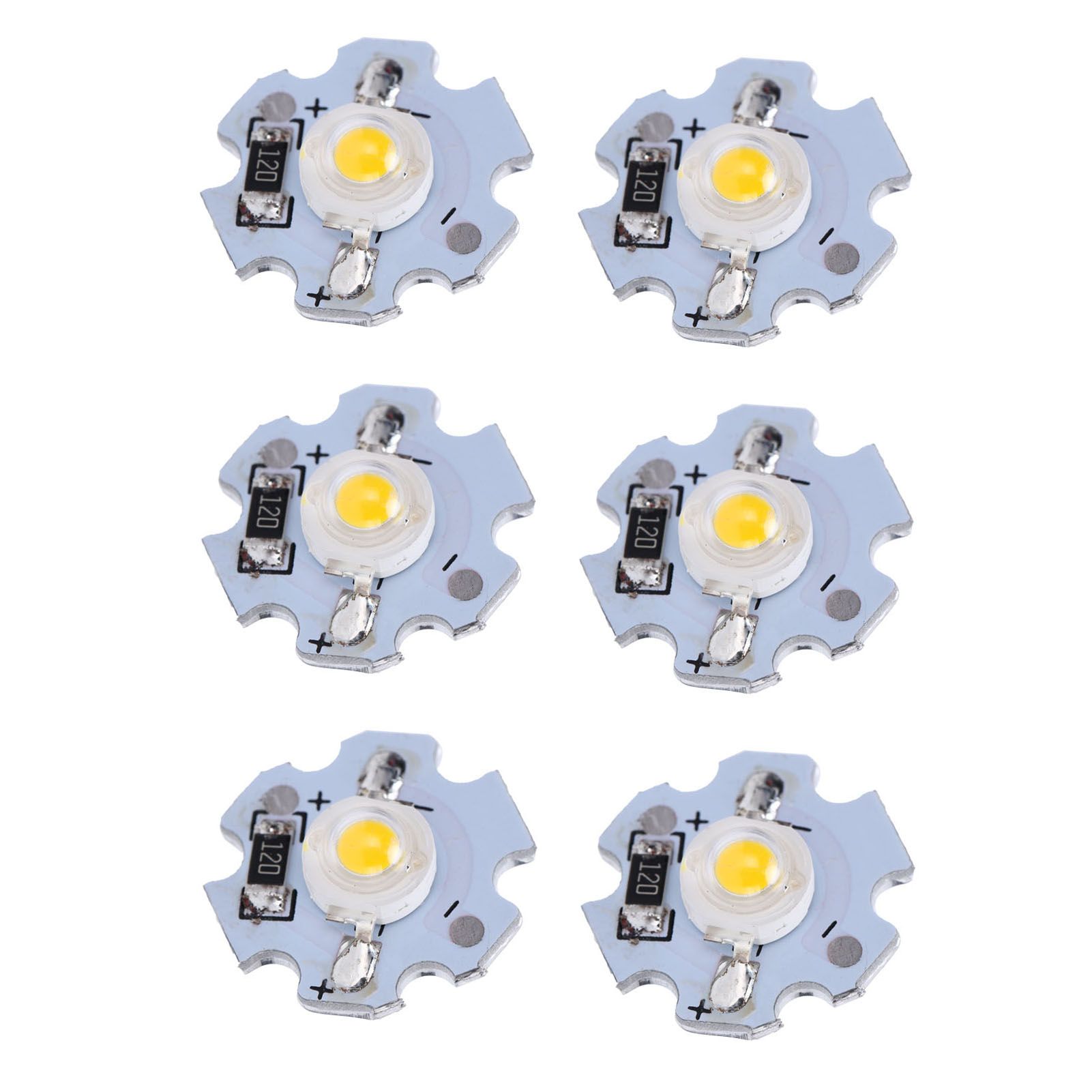 25Pcs 0.5W 5V High Power LED Lamp Bead Light Source Chip with Aluminum view 10