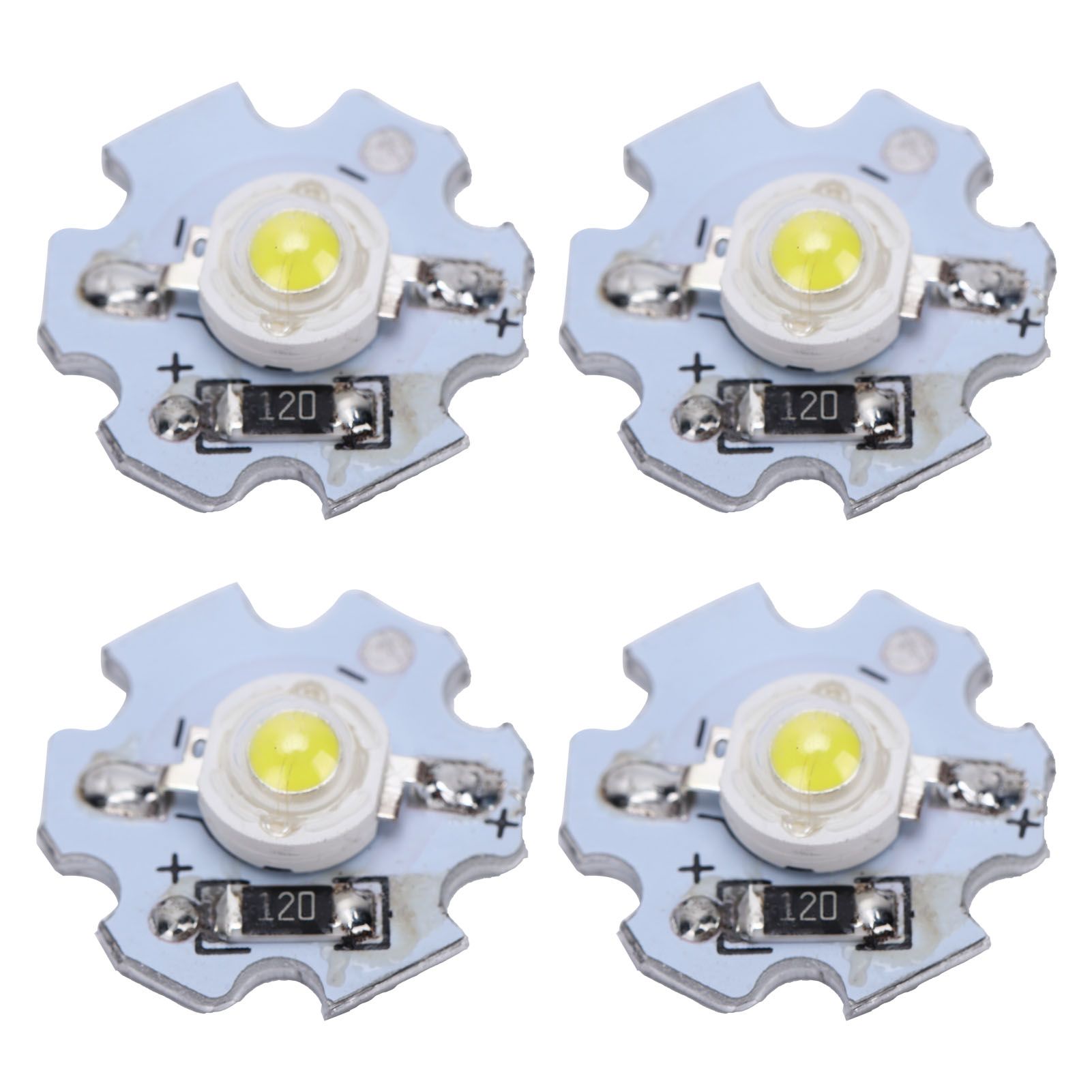 25Pcs 0.5W 5V High Power LED Lamp Bead Light Source Chip with Aluminum view 3