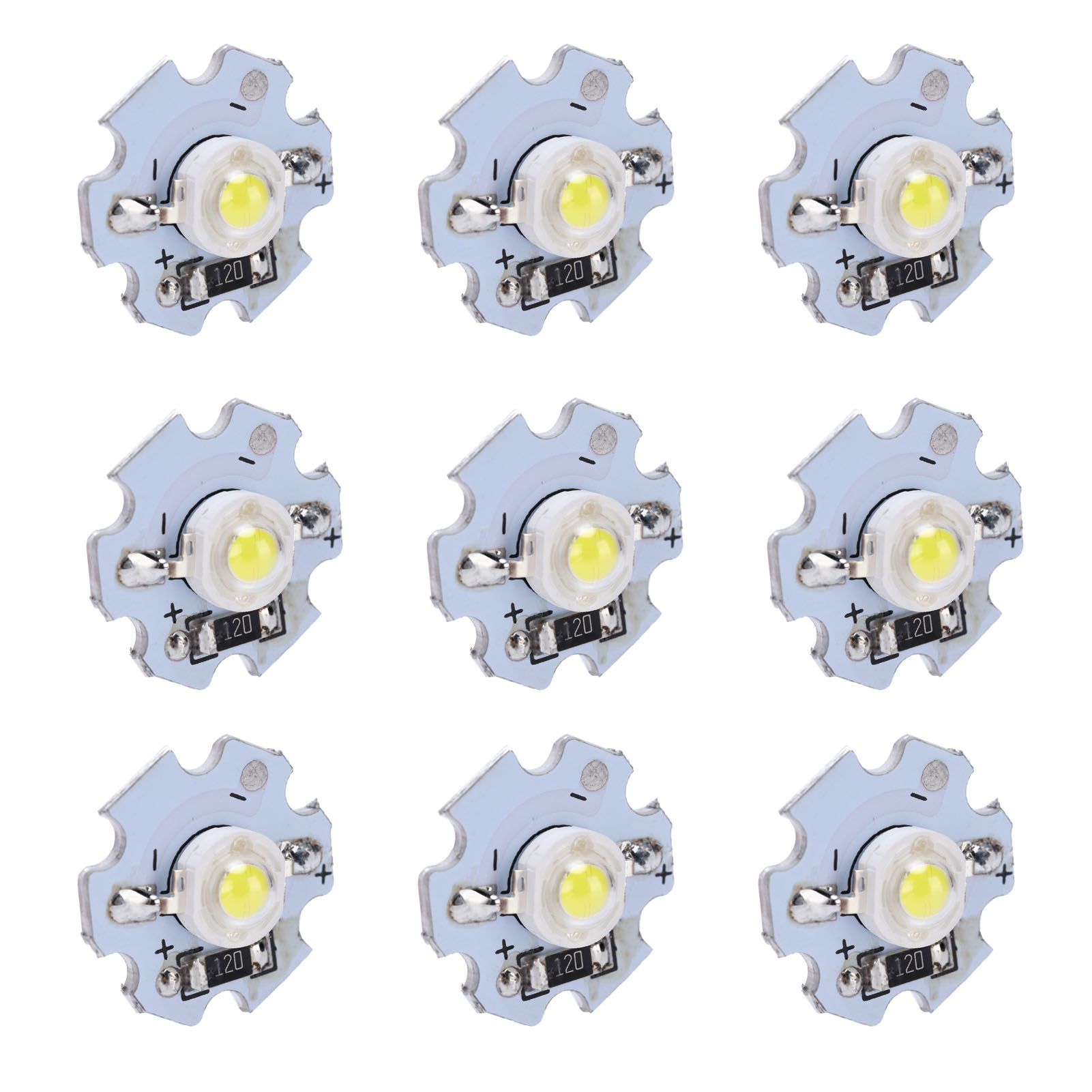 25Pcs 0.5W 5V High Power LED Lamp Bead Light Source Chip with Aluminum view 5
