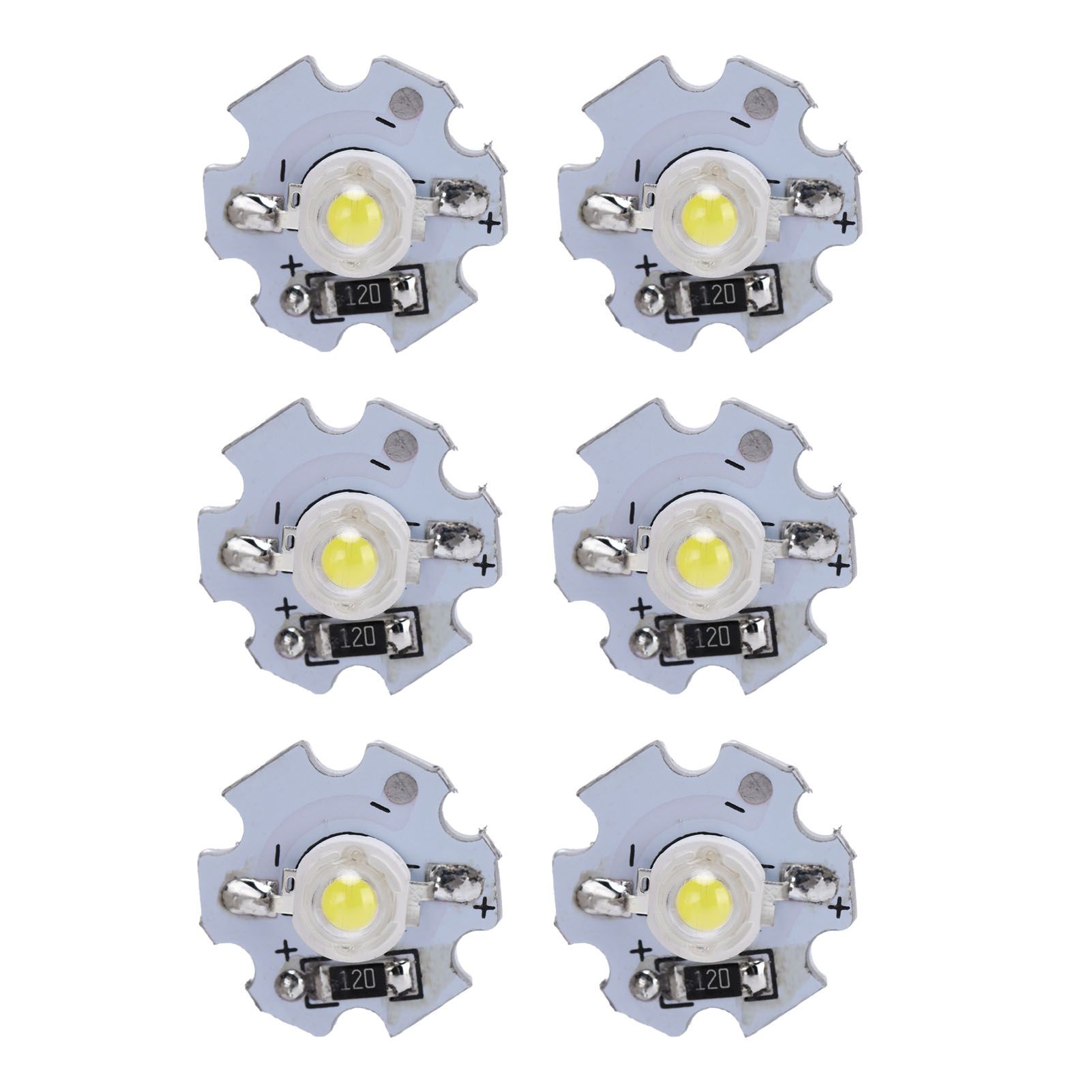 25Pcs 0.5W 5V High Power LED Lamp Bead Light Source Chip with Aluminum view 8