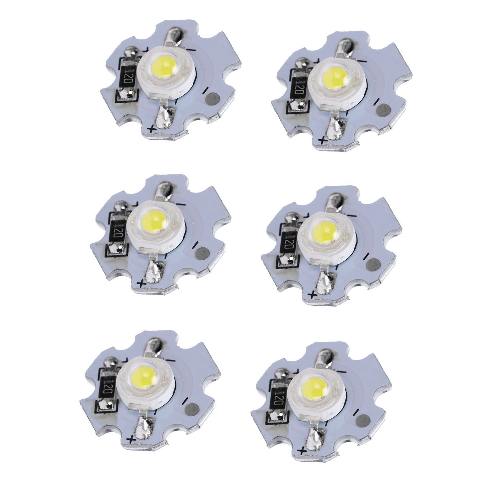 25Pcs 0.5W 5V High Power LED Lamp Bead Light Source Chip with Aluminum view 9