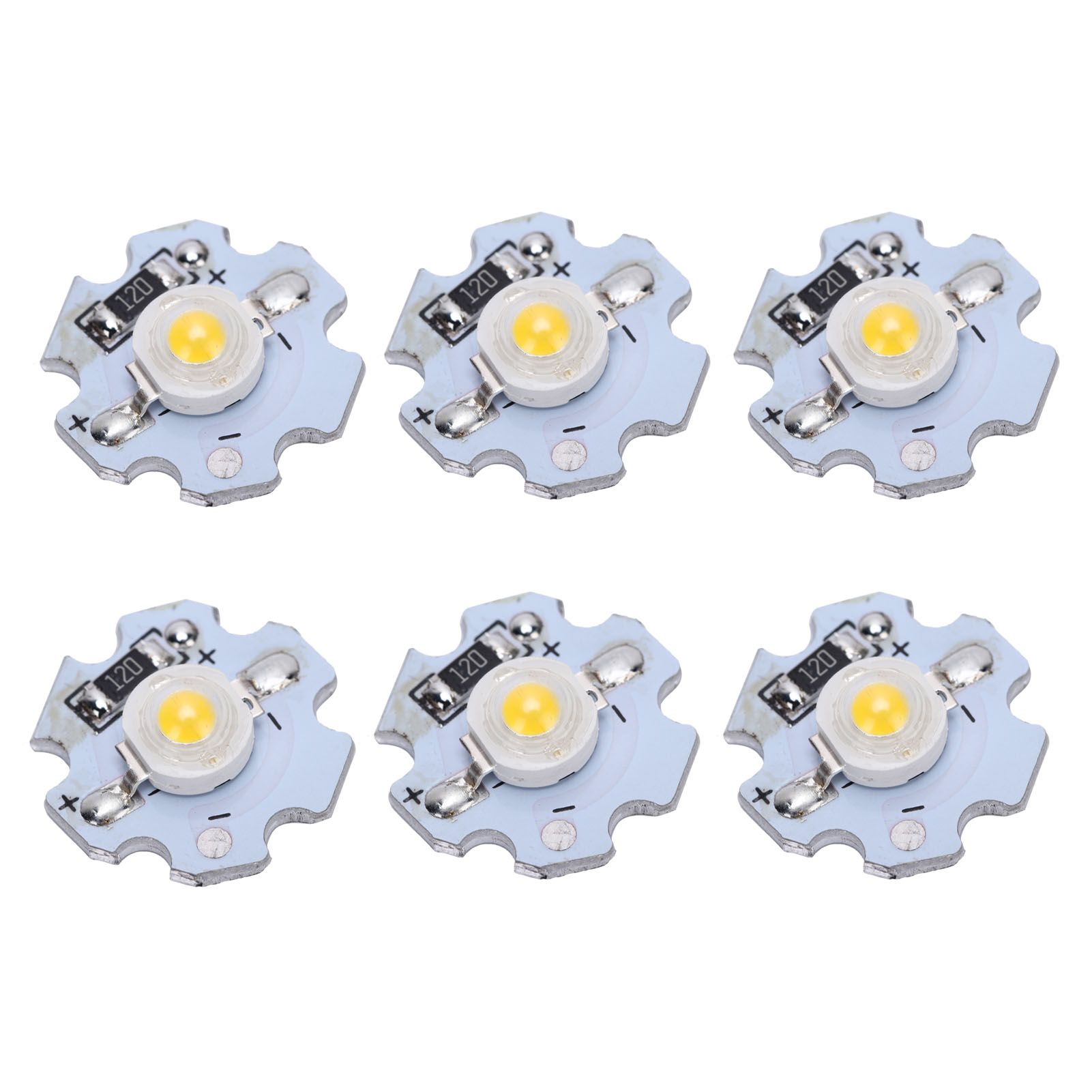 25Pcs 0.5W 5V High Power LED Lamp Bead Light Source Chip with Aluminum view 6