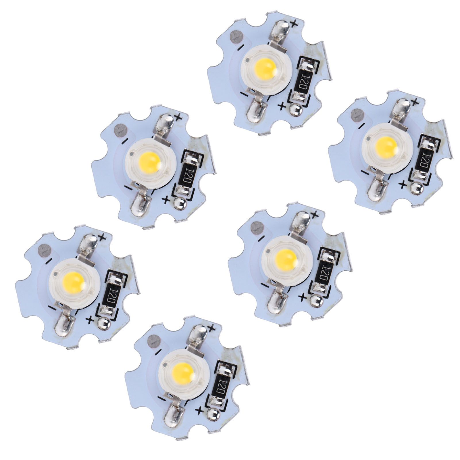 25Pcs 0.5W 5V High Power LED Lamp Bead Light Source Chip with Aluminum view 8
