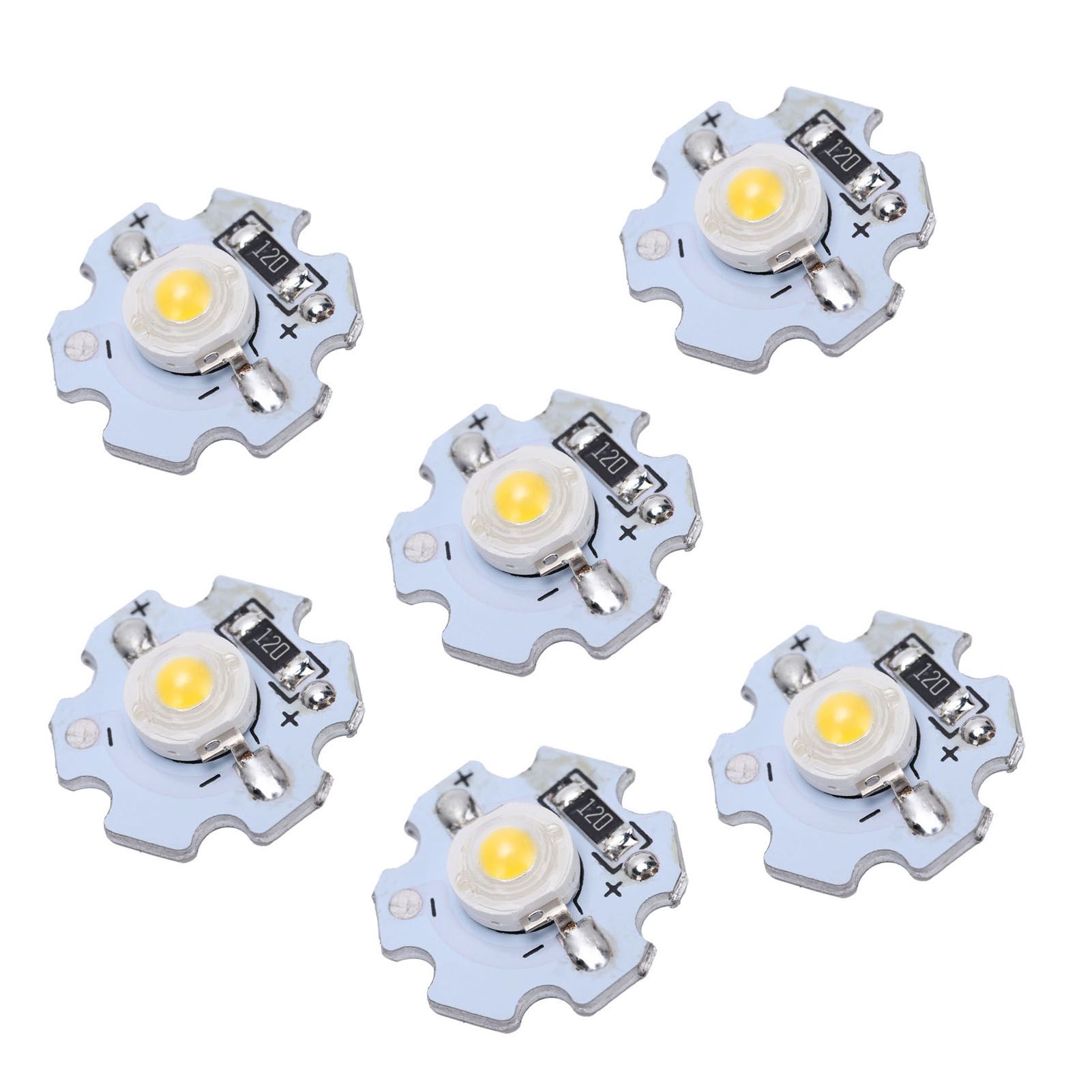 25Pcs 0.5W 5V High Power LED Lamp Bead Light Source Chip with Aluminum view 9