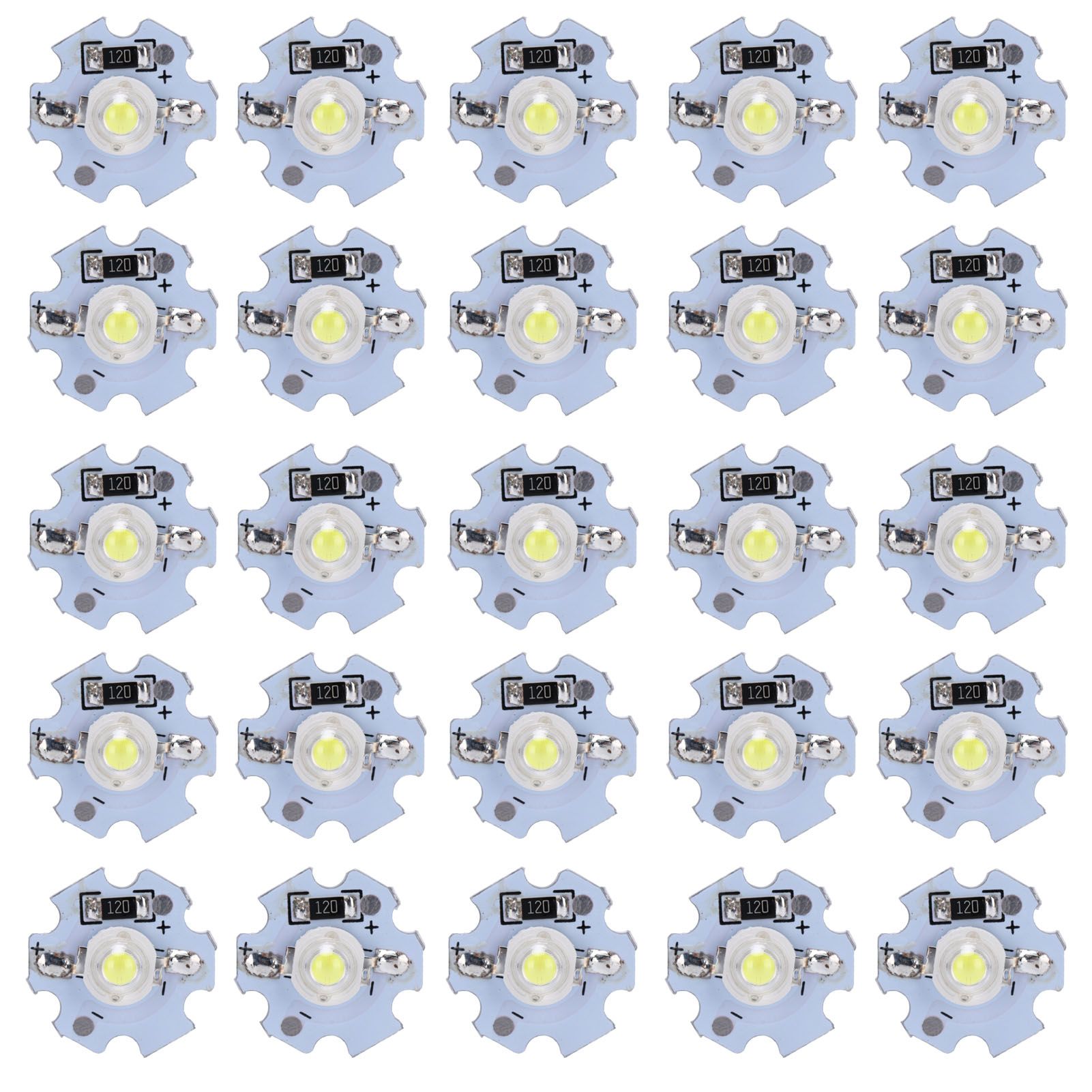 25Pcs 0.5W 5V High Power LED Lamp Bead Light Source Chip with Aluminum